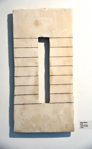 Mark Webber, Portal, Hydrocal and epoxy, 19.5 x 9.5 in $1000