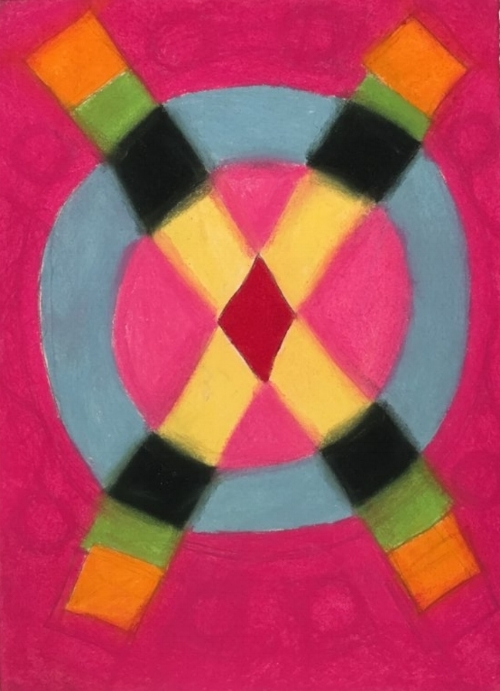 Untitled #2, pastel on cotton arches paper, 13 x 8.5 in, $1,200