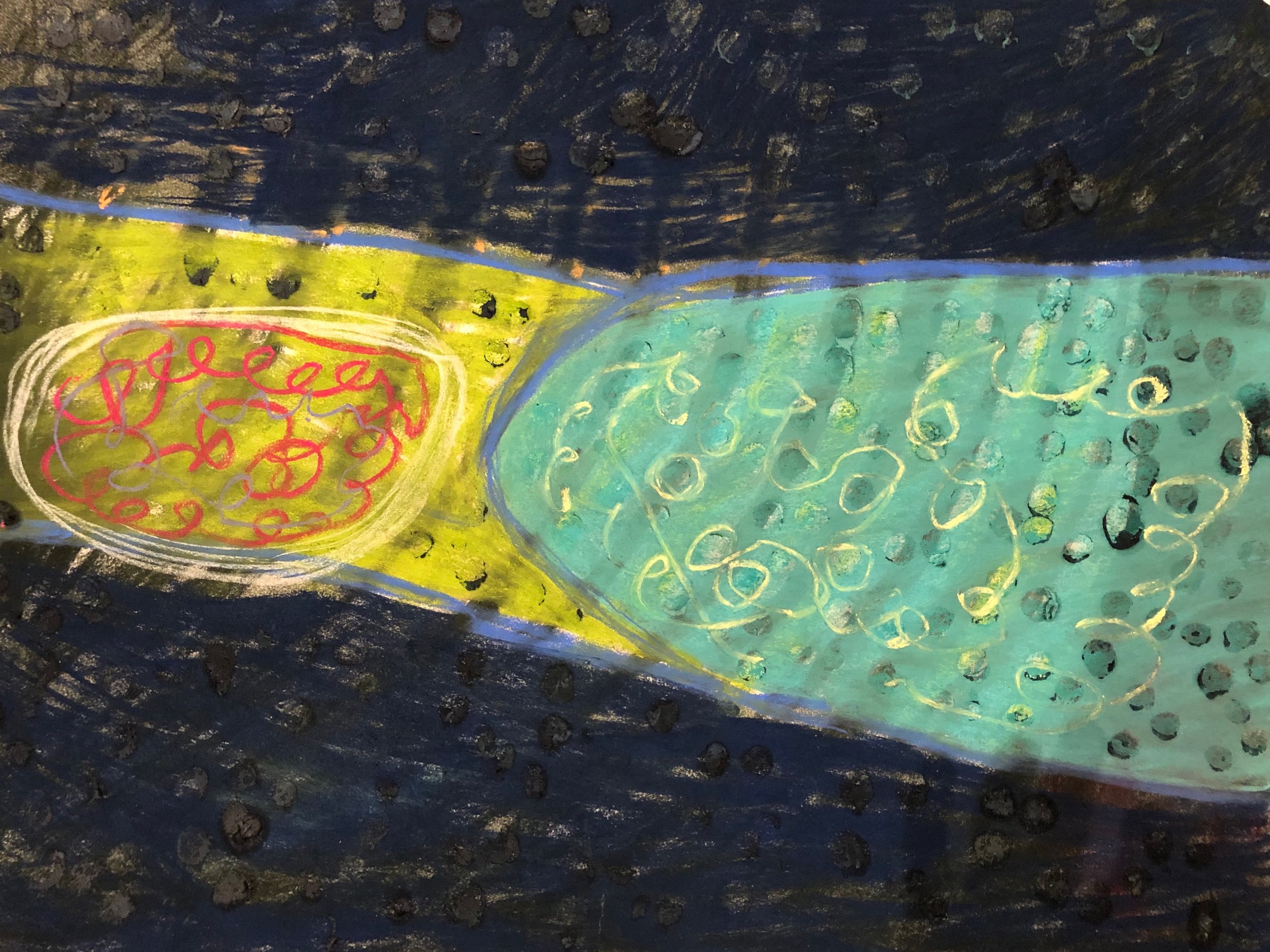 Reclining, 2019, framed pastel on paper, 27 x 34 in, $1,800