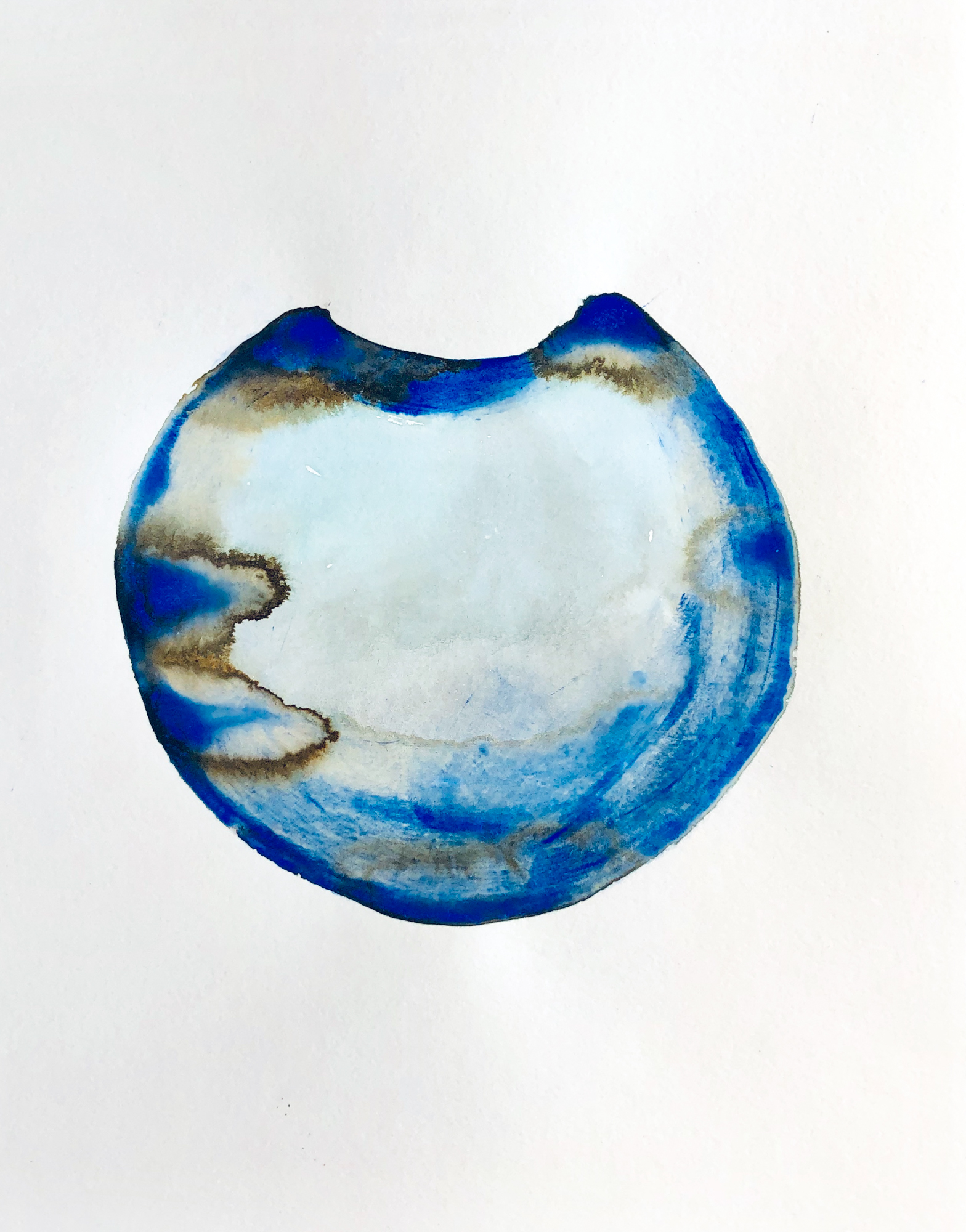 Silhouette Vessels, 2017, mixed media on paper, 14 x 14 in, $2,000