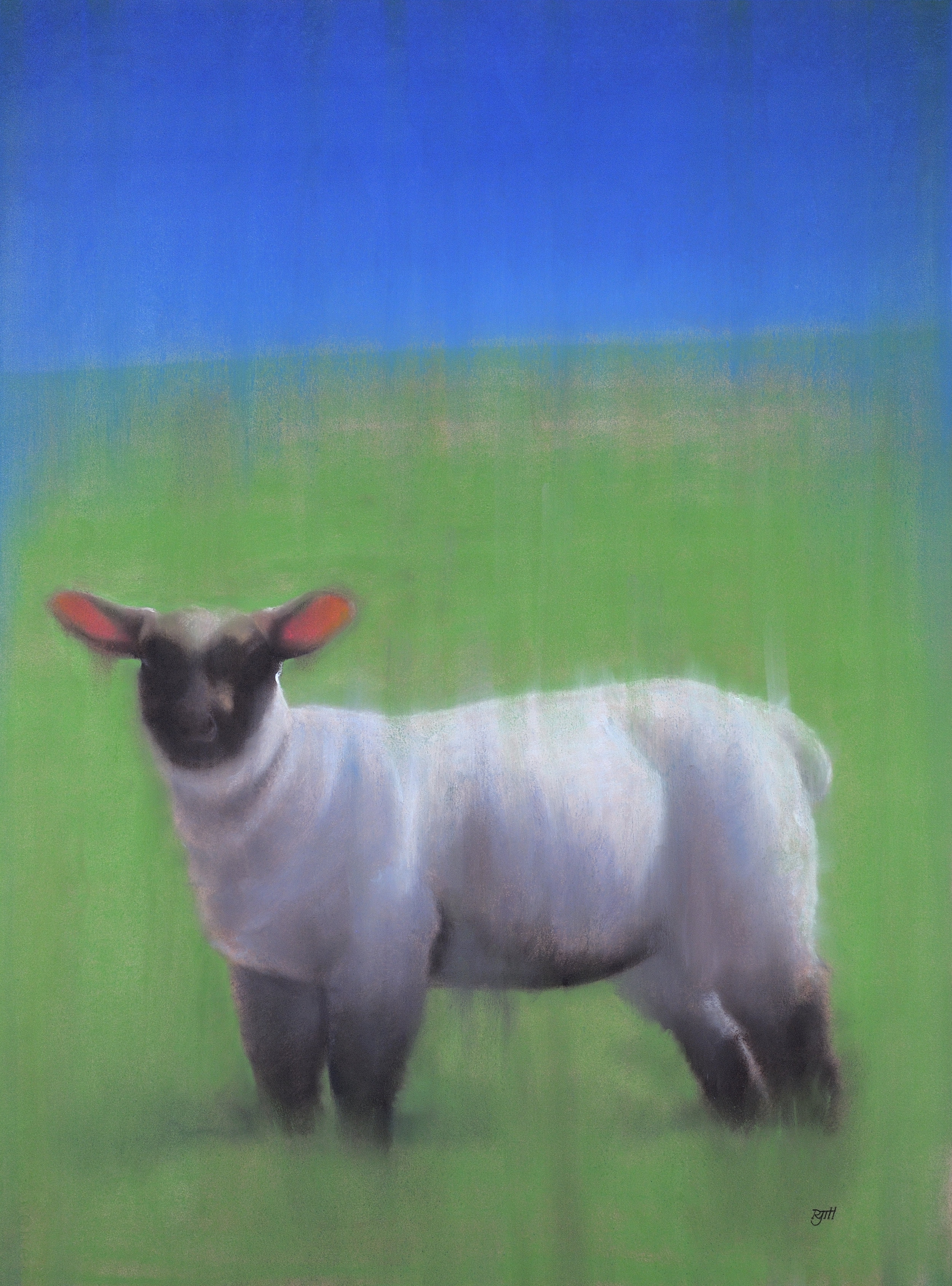 In Place, 2015, pastel, 22 x 30 in, $4500