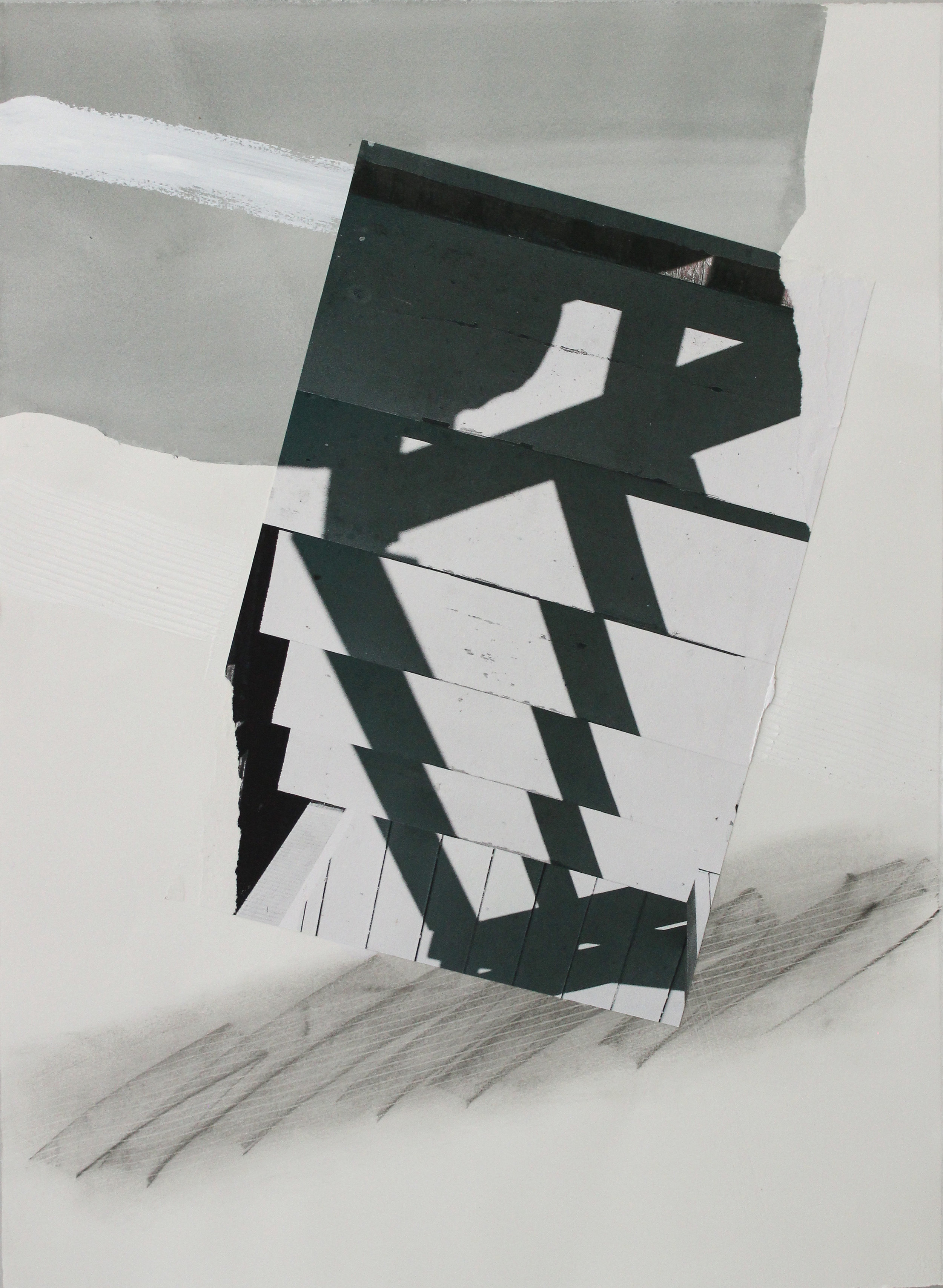 Taking Steps, 2016, archival photographic print, ink, gesso, graphite, 30 x 22 in (framed), $2,300