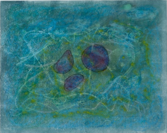 Jellies, monotype on paper, 15 x 19 in, SOLD 