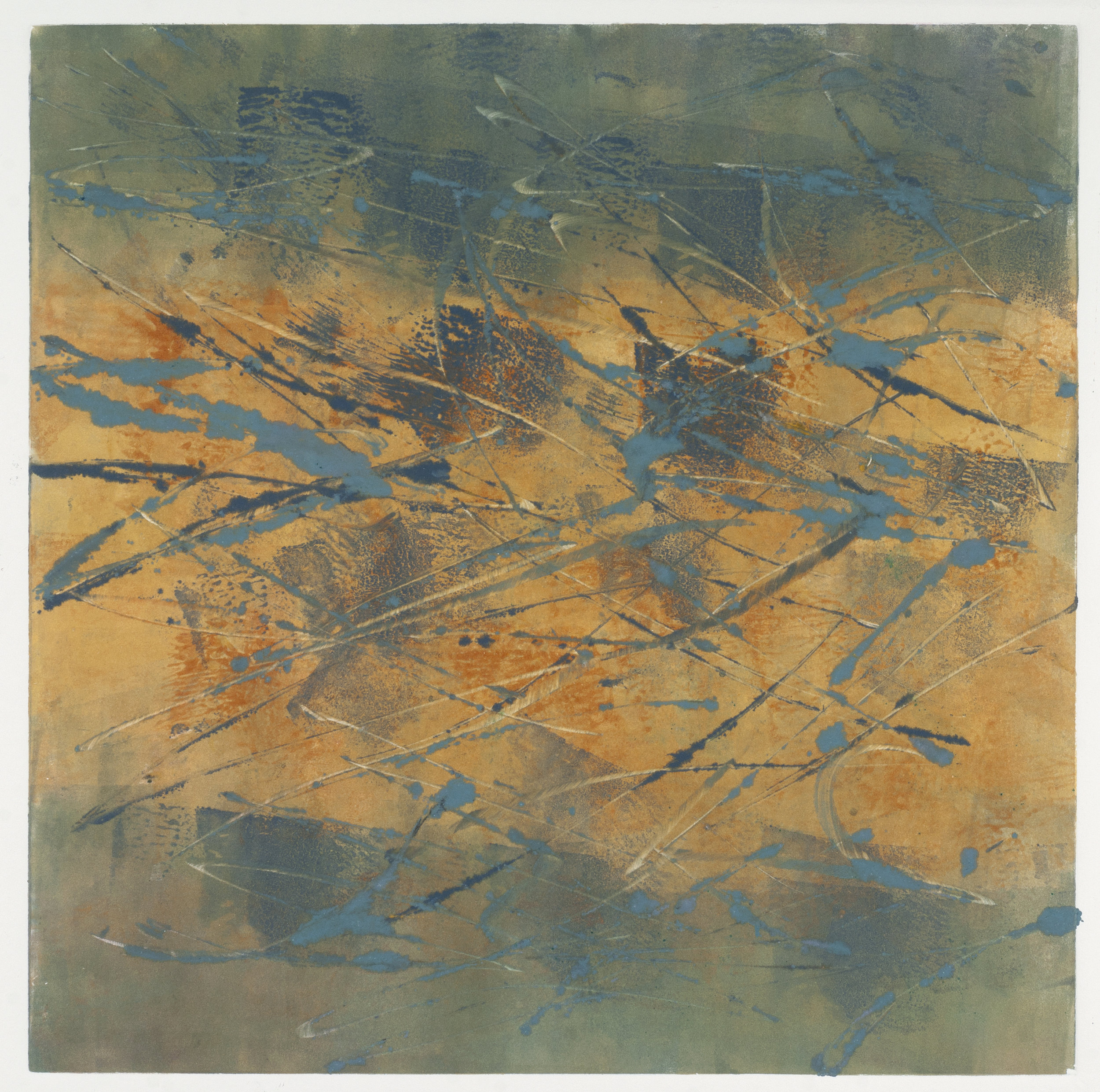 Autumn, 2018, monotype, 14 x 14 in, $450