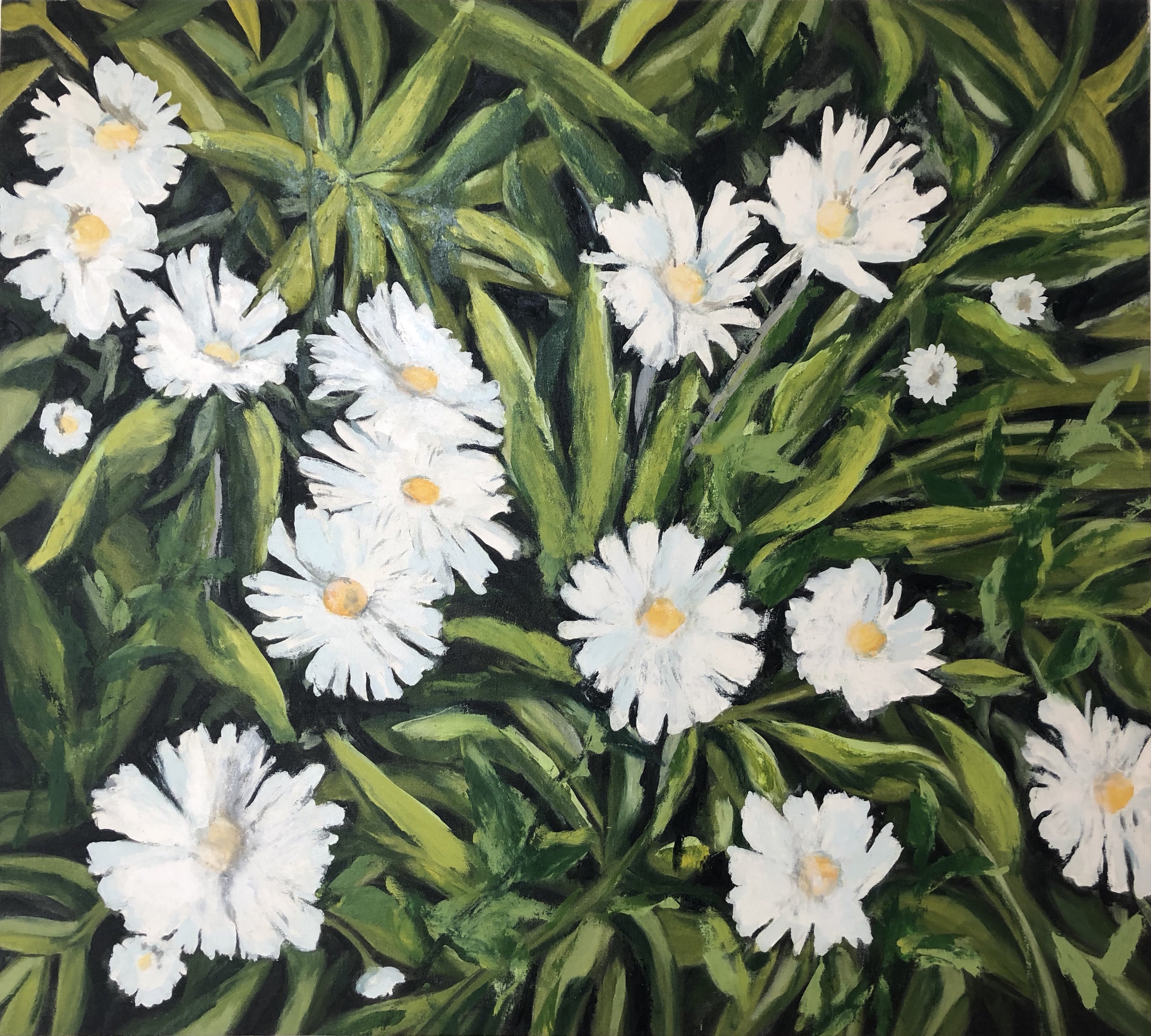 Wildflower Series 1, 2009, oil, canvas, 42 x 47 in, $7,800