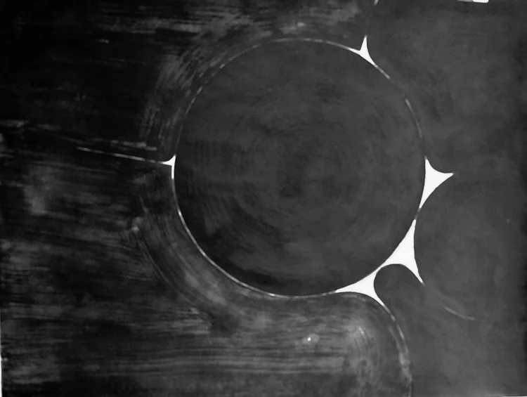 Untitled 1, early 1970s, ink on paper, 38 x 50 in