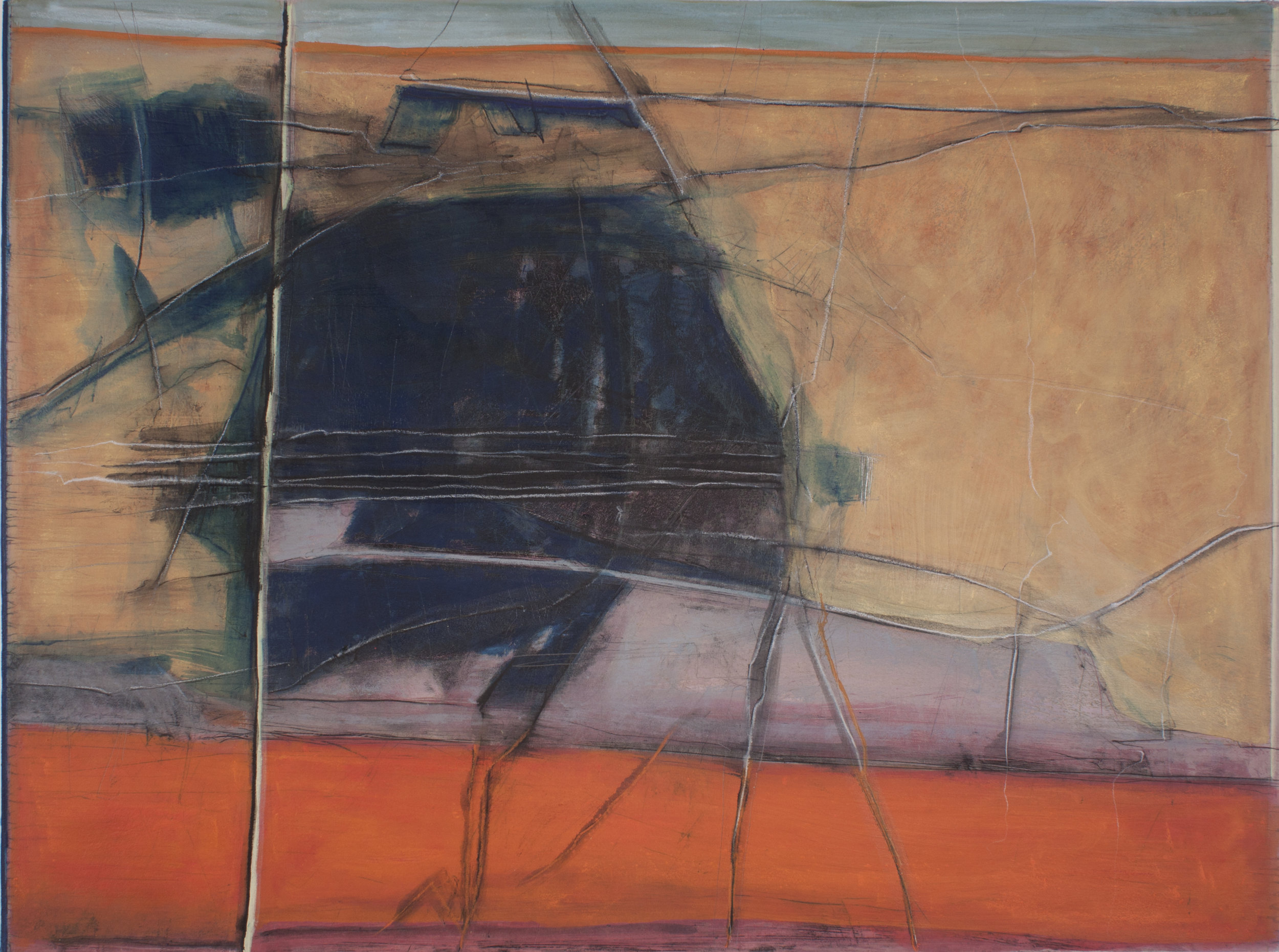 Vulcan Edge, 2011, mixed media, 30 x 40 in, $3,500