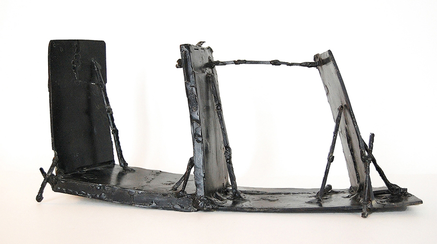Norfolk Walk, 2016, welded bronze. 14 x 7 in, $3400