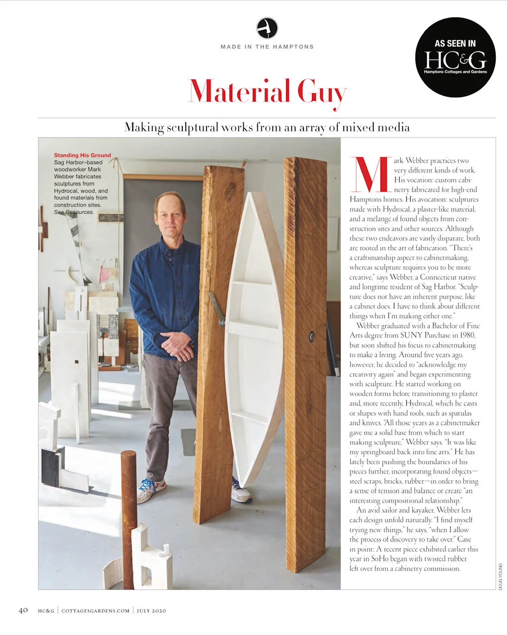 HC&amp;G features folioeast artist Mark Webber in 'Made in the Hamptons' Spotlight