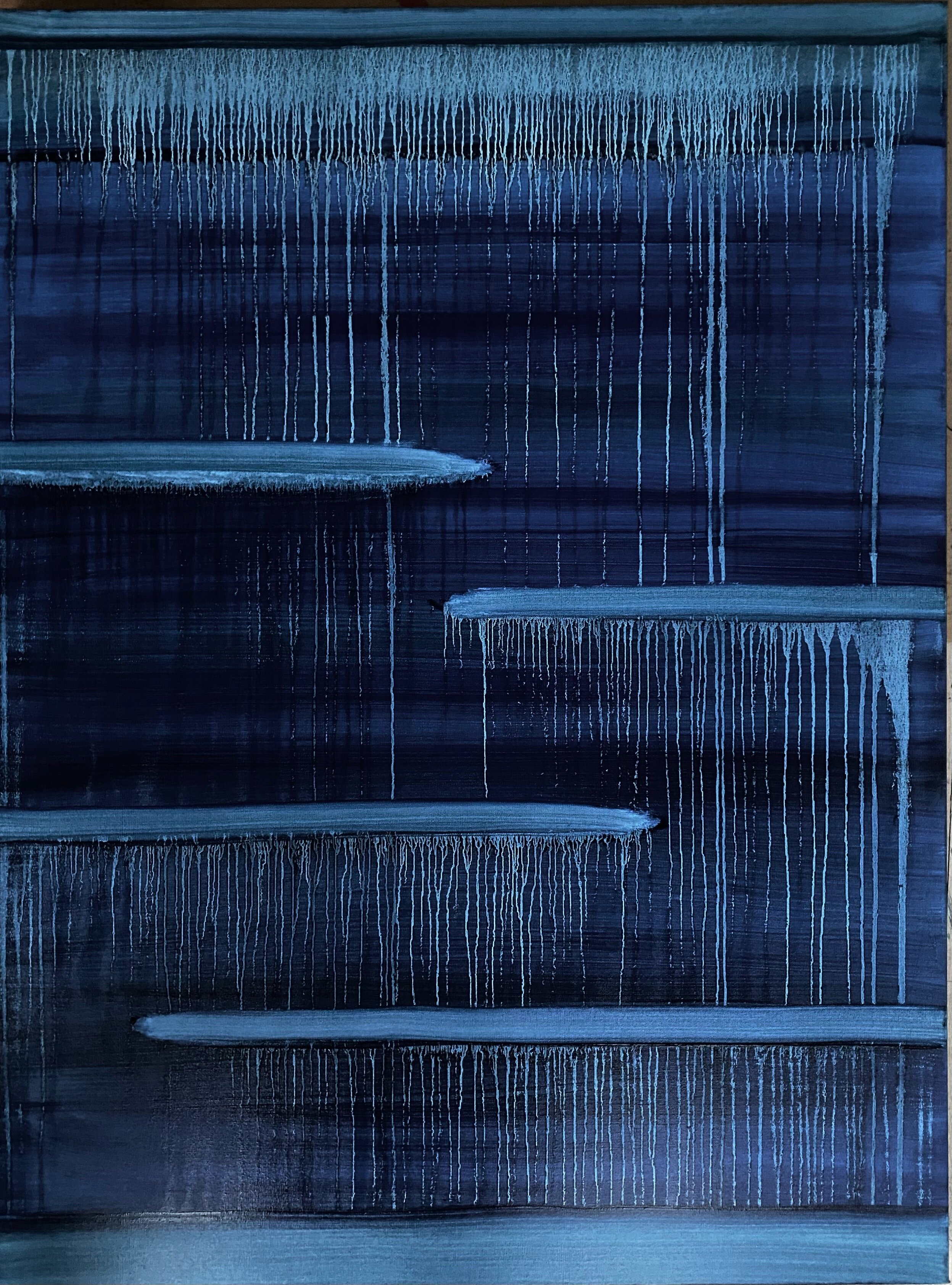 Blue Fall, 2020, oil on canvas, 36 x 48 in, price upon request