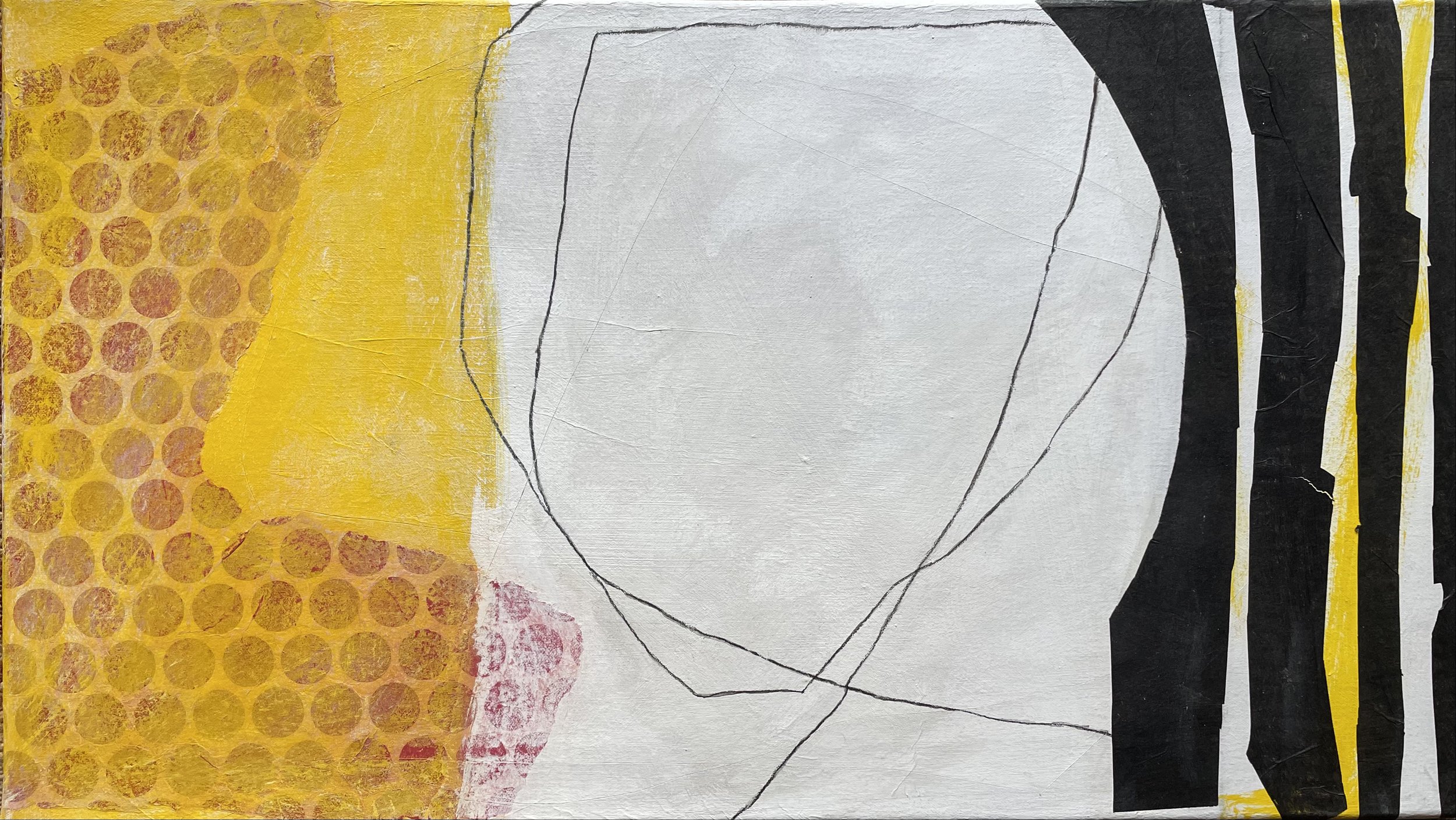 DIANE ENGLANDER, 'Red Dots with Yellow, Black and White'