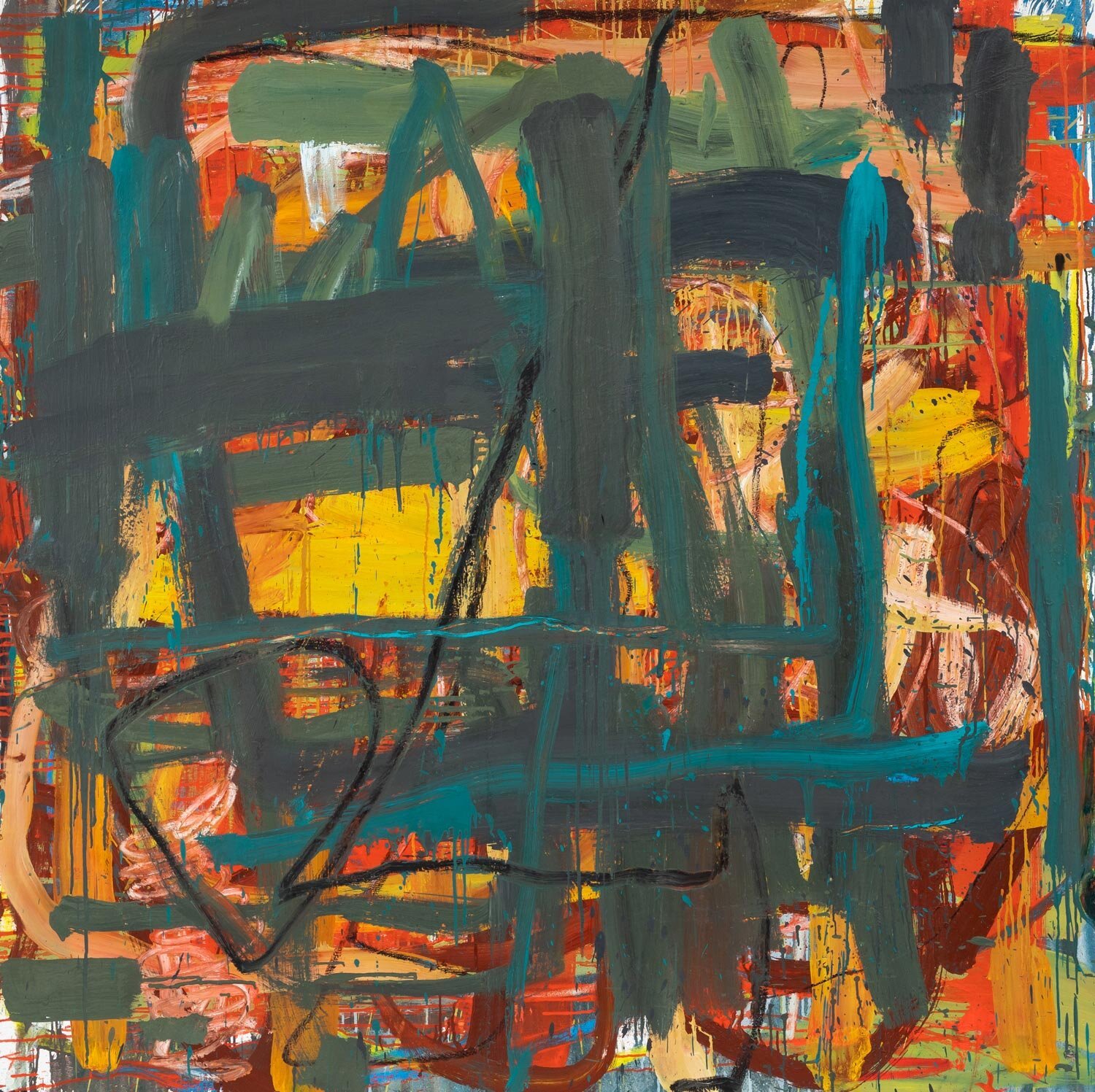 London Calling, 2020, oil on canvas, 60 x 60 in, $10,000