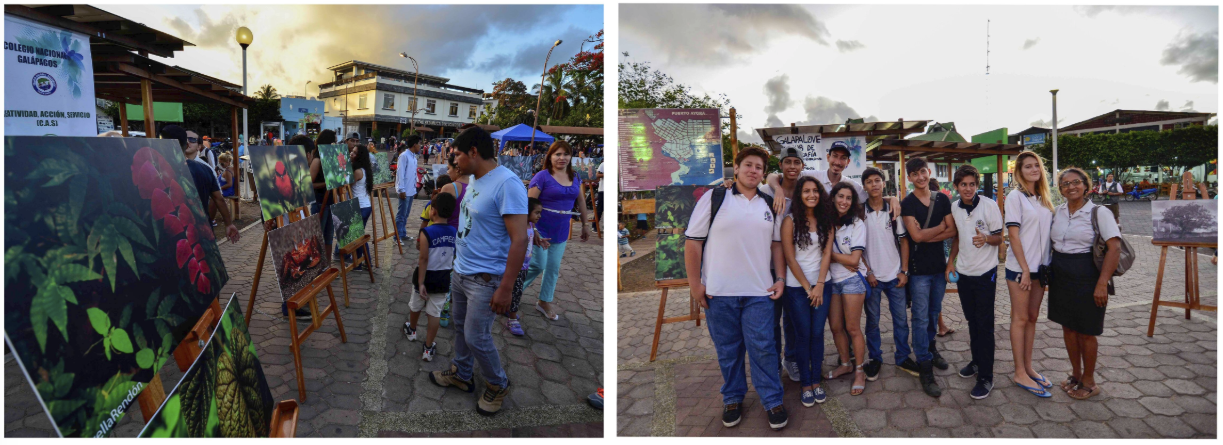 Figure 3 . The Galapalove photography exhibit in February 2015. Photo: Diego Bermeo