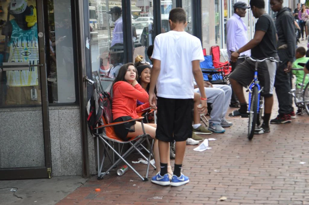 Ahsan and some friends who are holding his spot