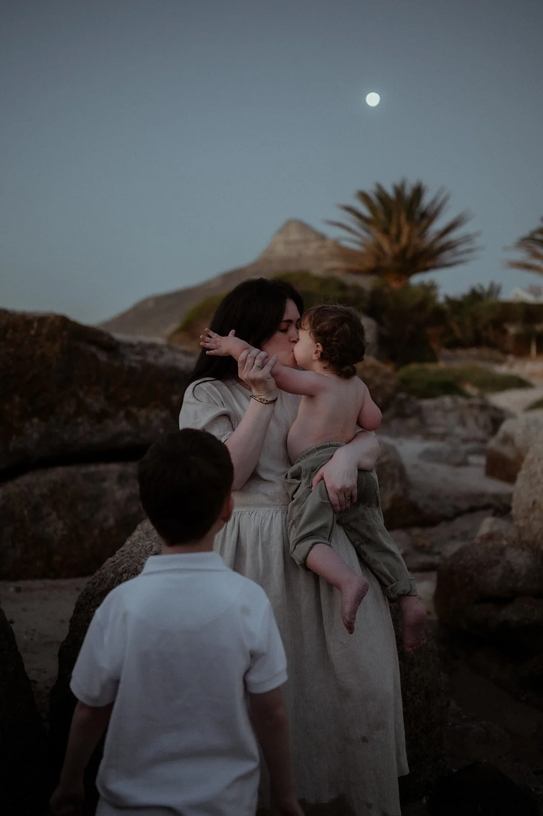 Family holiday photoshoot at bakoven beach in cape town