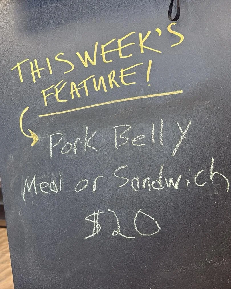 Pork Belly back by popular demand!! See you soon!!