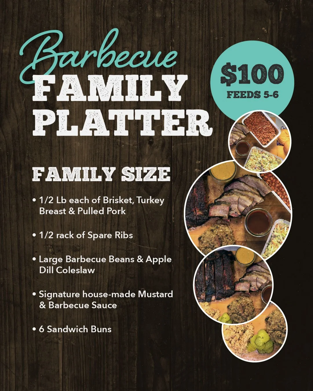 Billy Dick's Barbecue Family Platter Catering in Barrie