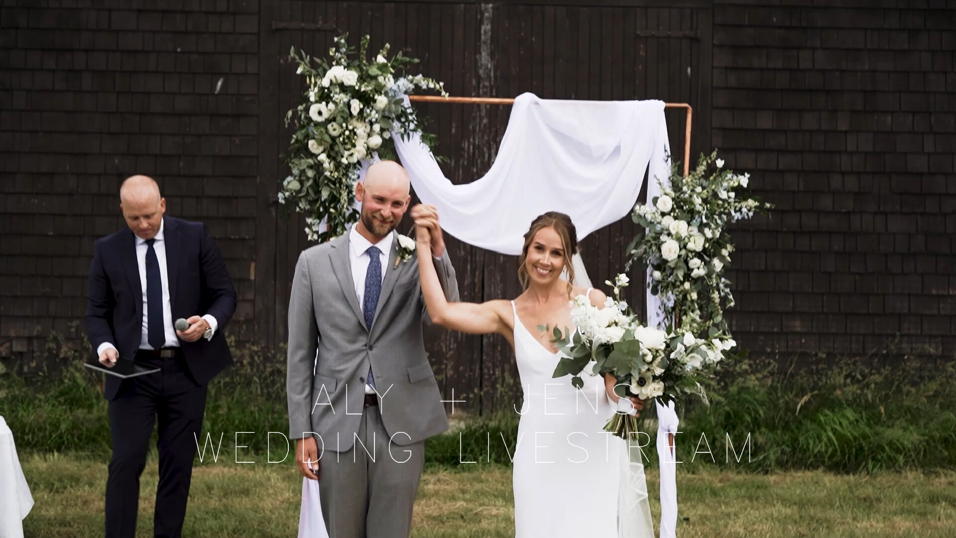 aly + jens | wedding ceremony livestream