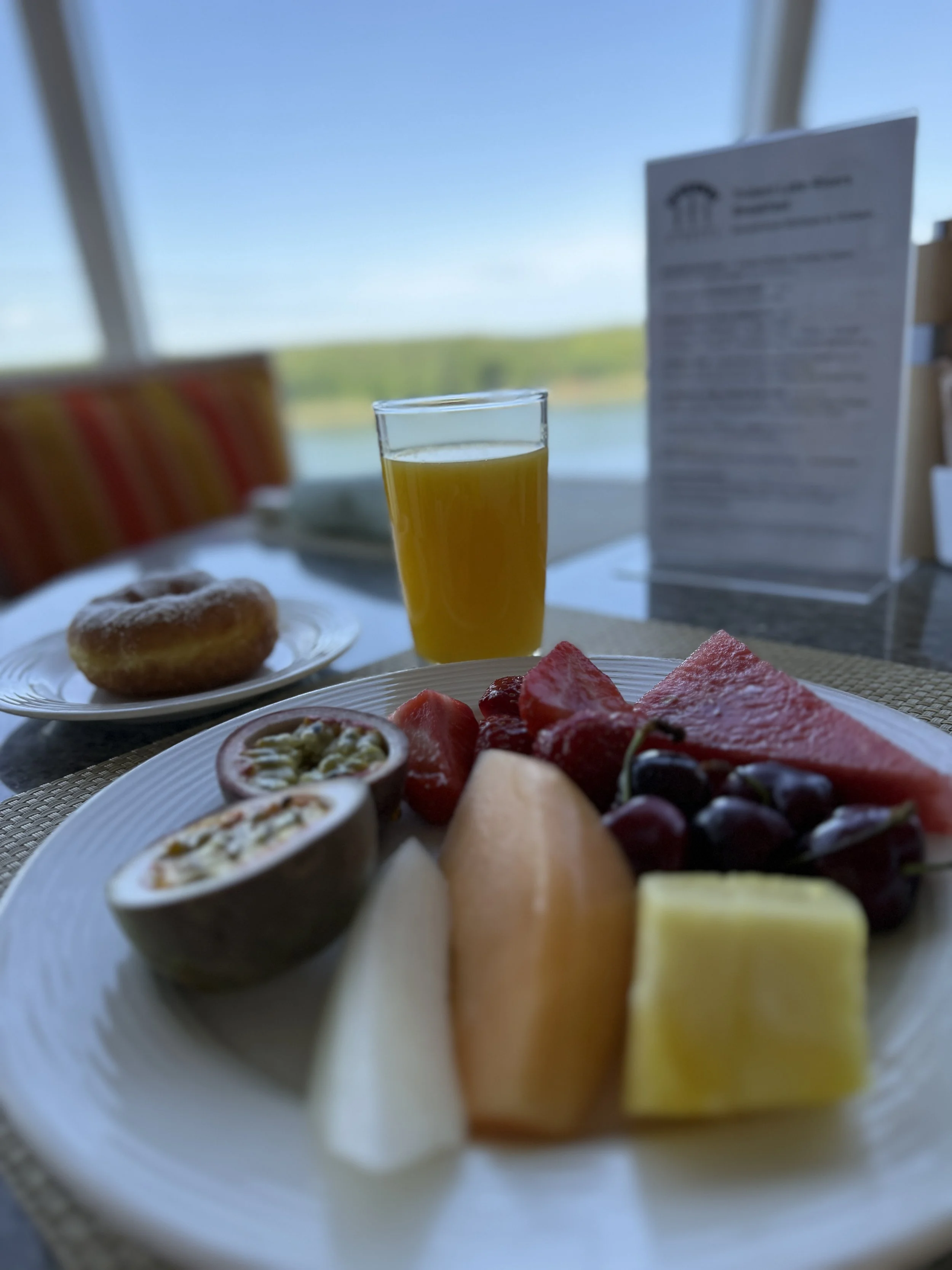 The choice of exotic fruit plate on cruise can feel indulgent