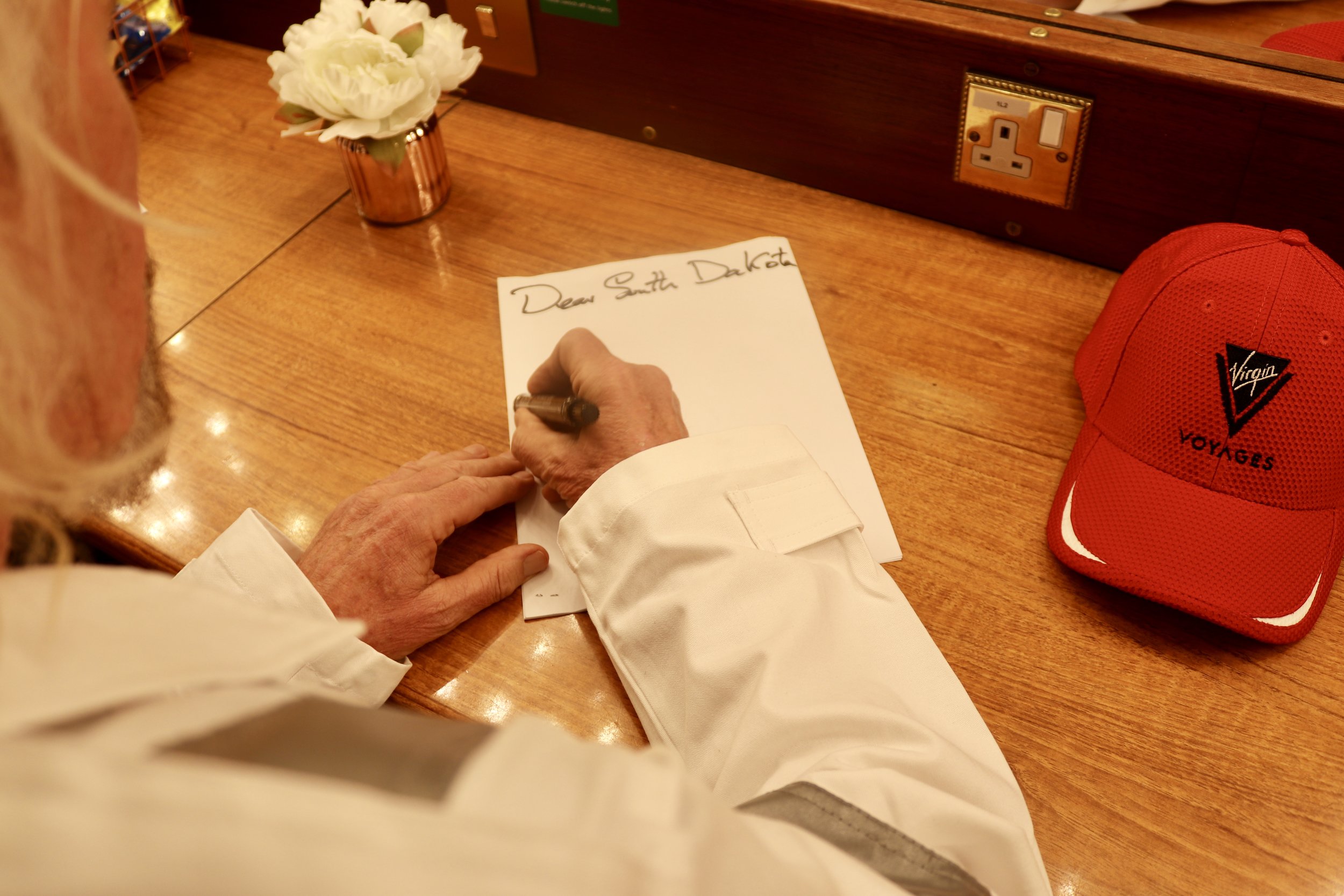 Sir Richard Branson Pens a Letter. &nbsp;Image: Virgin Voyages