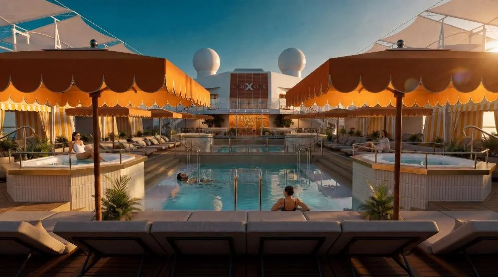 Celebrity Reflection render of new luxury Celebrity Pool Club after dry dock
