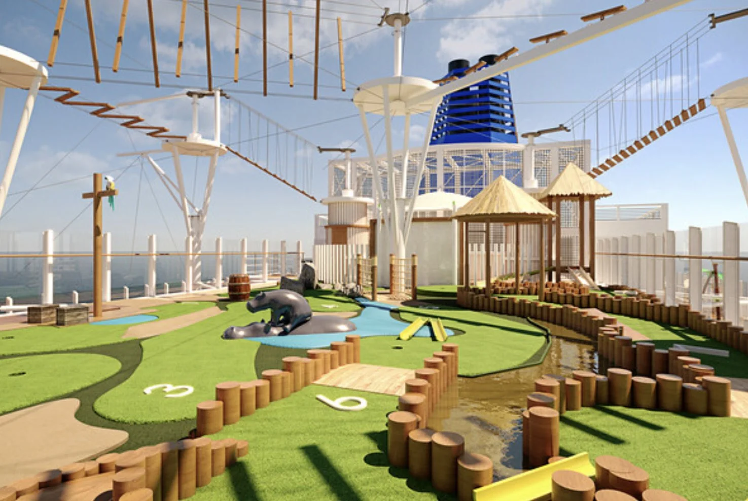 Family Fun - Reach for the Sky on P&O Arvia’s Altitude High Ropes Experience