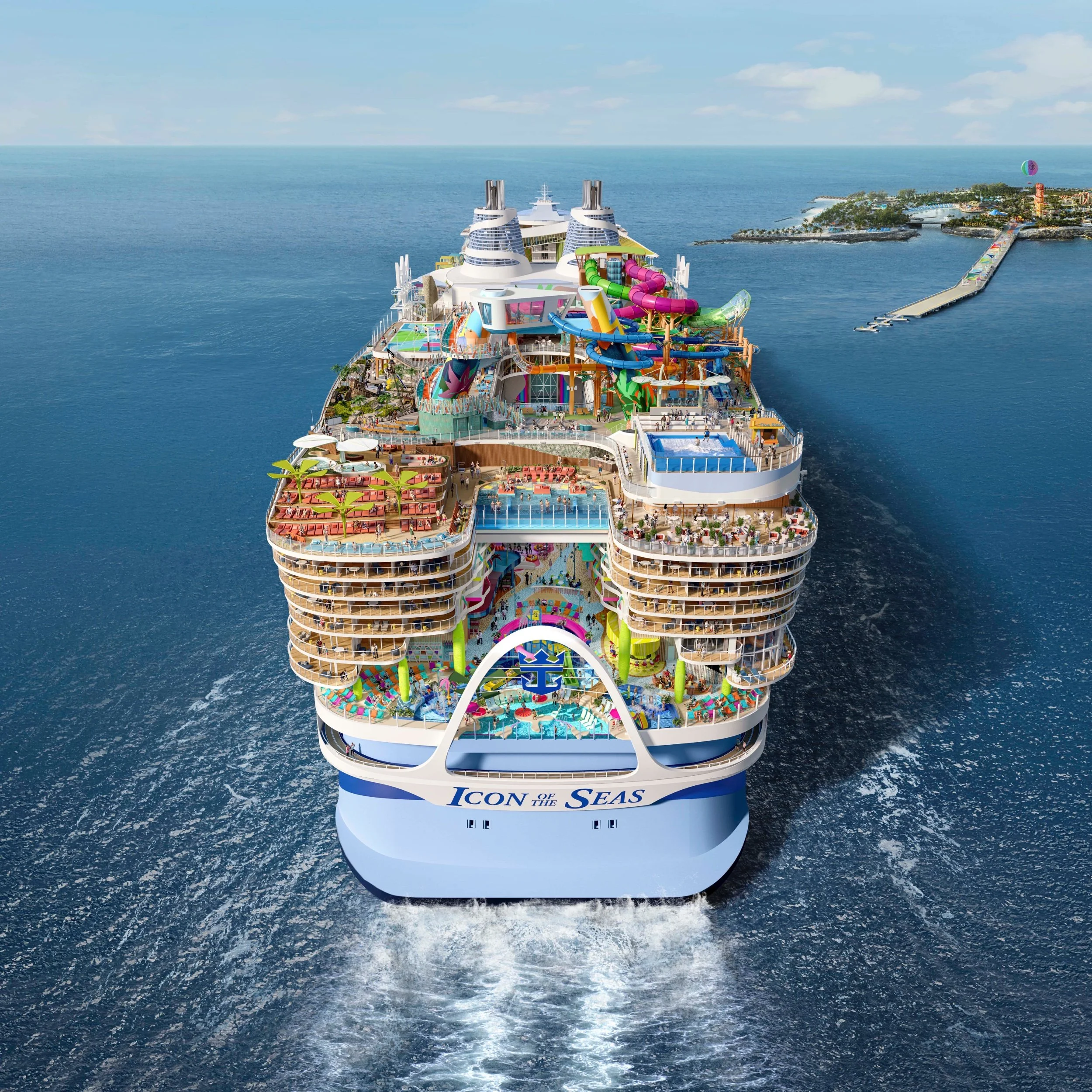 Royal Caribbean Icon of the Seas Creating Chill Island and The Hideaway