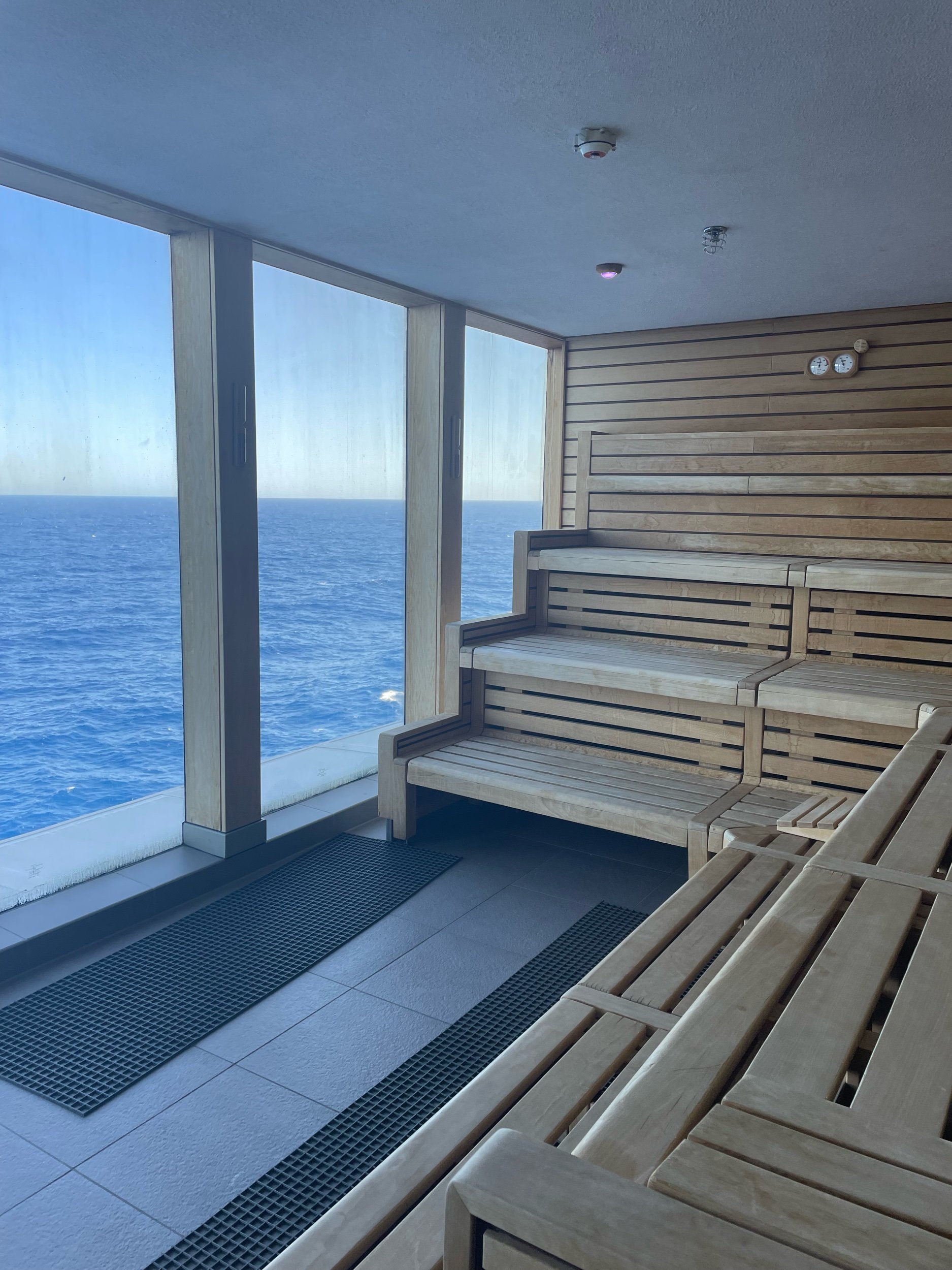 Marella Voyager's Sauna with a view