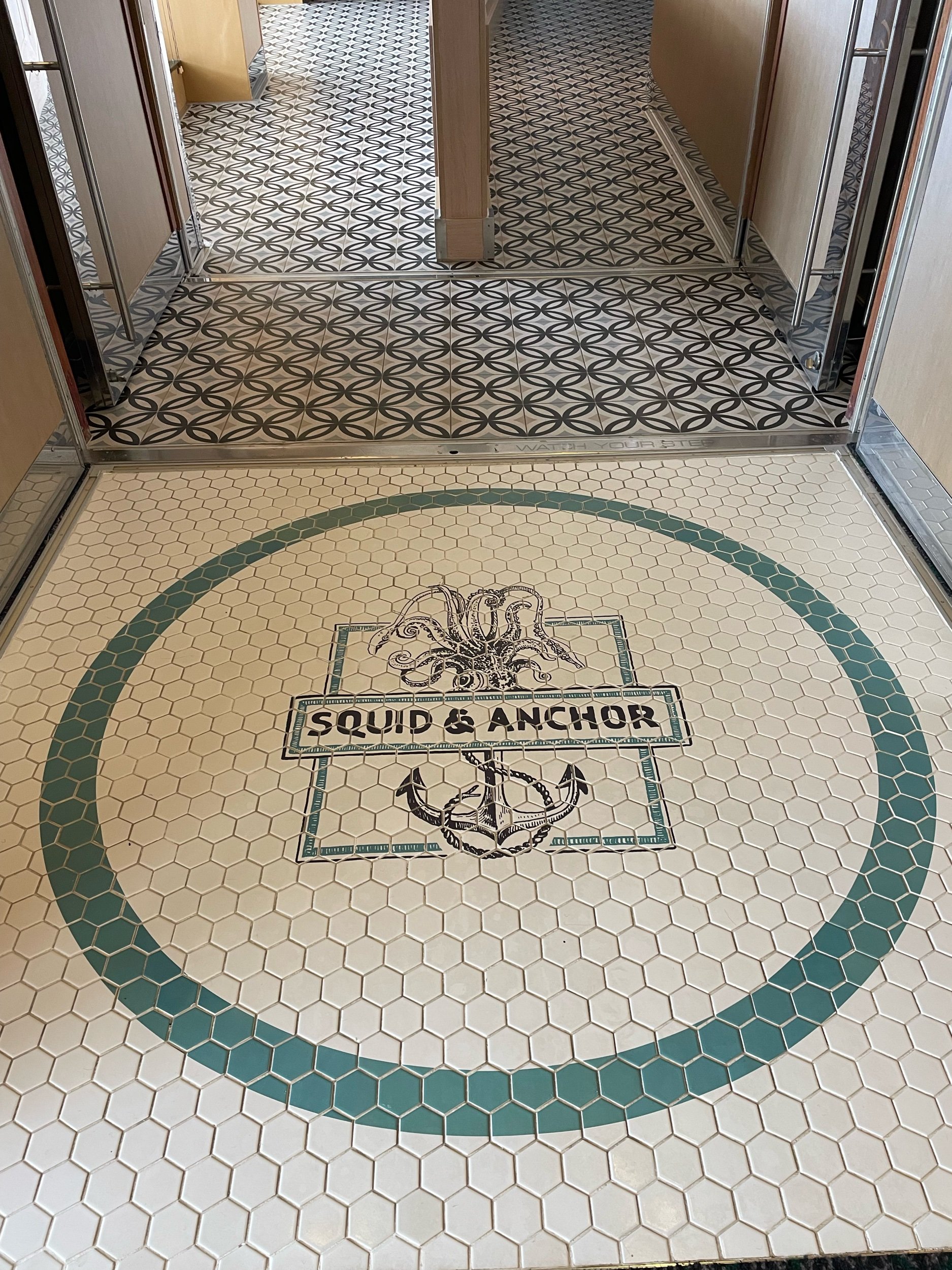 Entrance to Squid &amp; Anchor - Marella Voyager