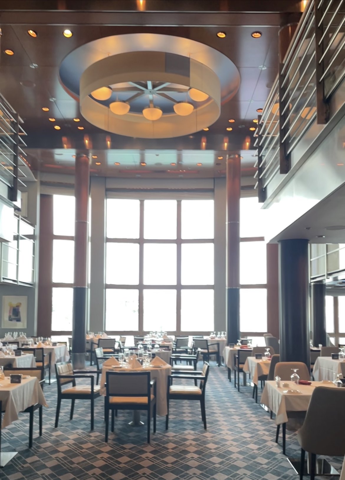 Latitudes is a two-level restaurant on Marella Voyager