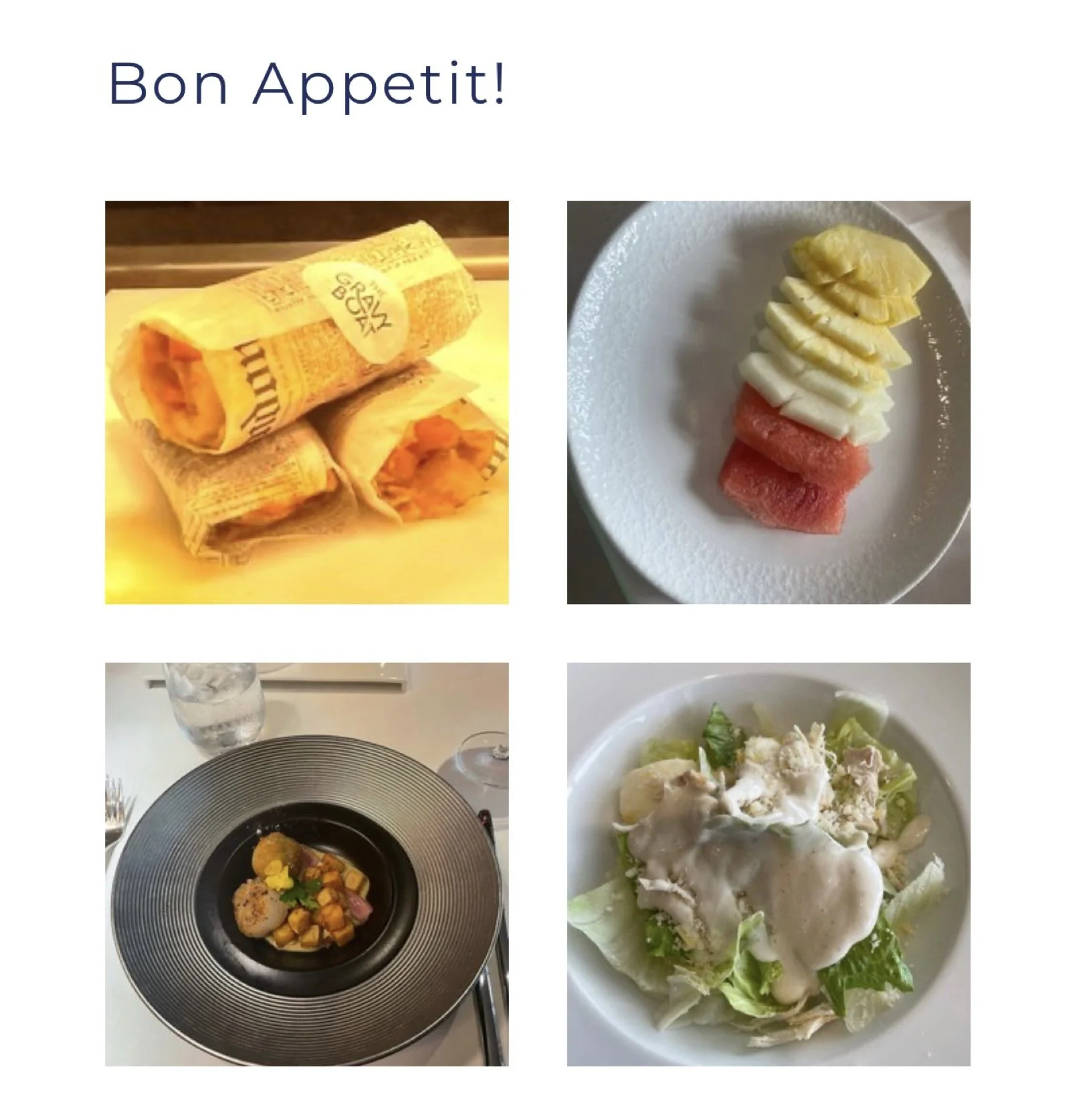 Cruise on a Plate - Marella Voyager