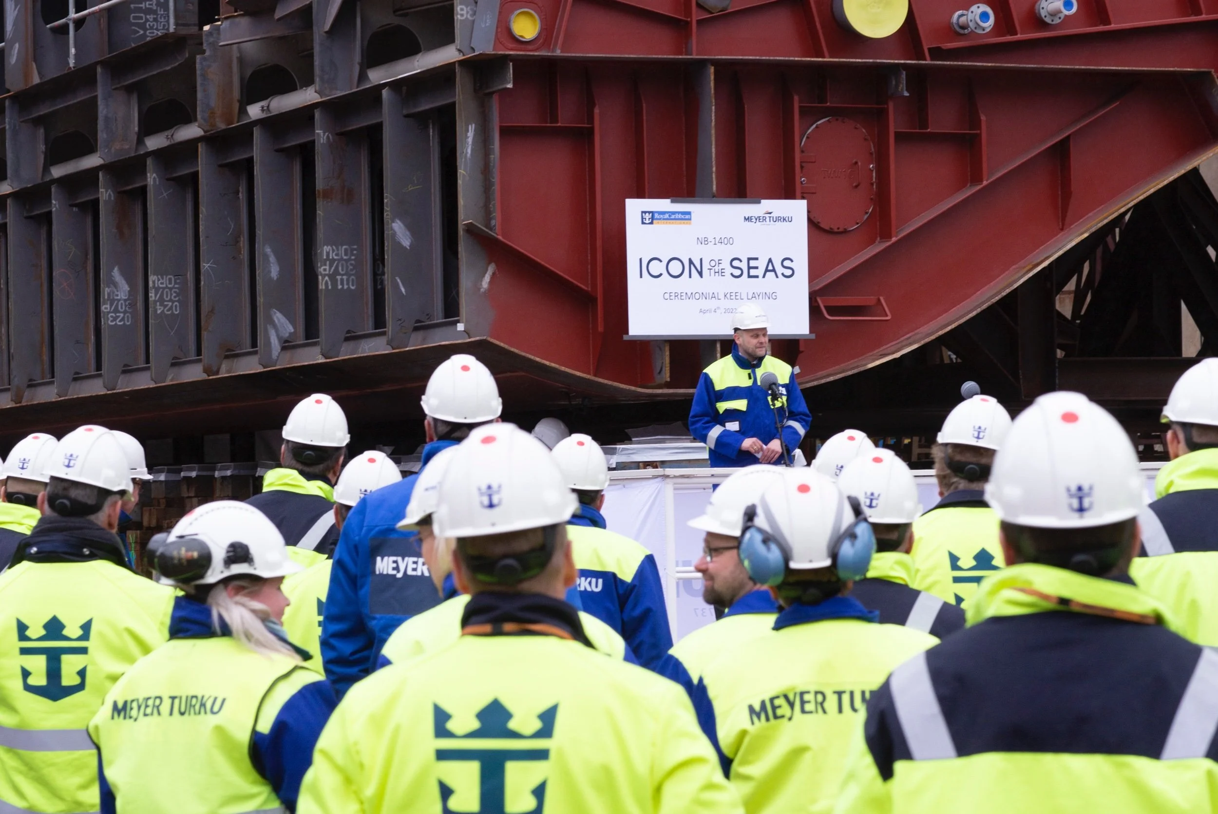 Royal Caribbean Celebrates  Keel Laying of Icon of the Seas