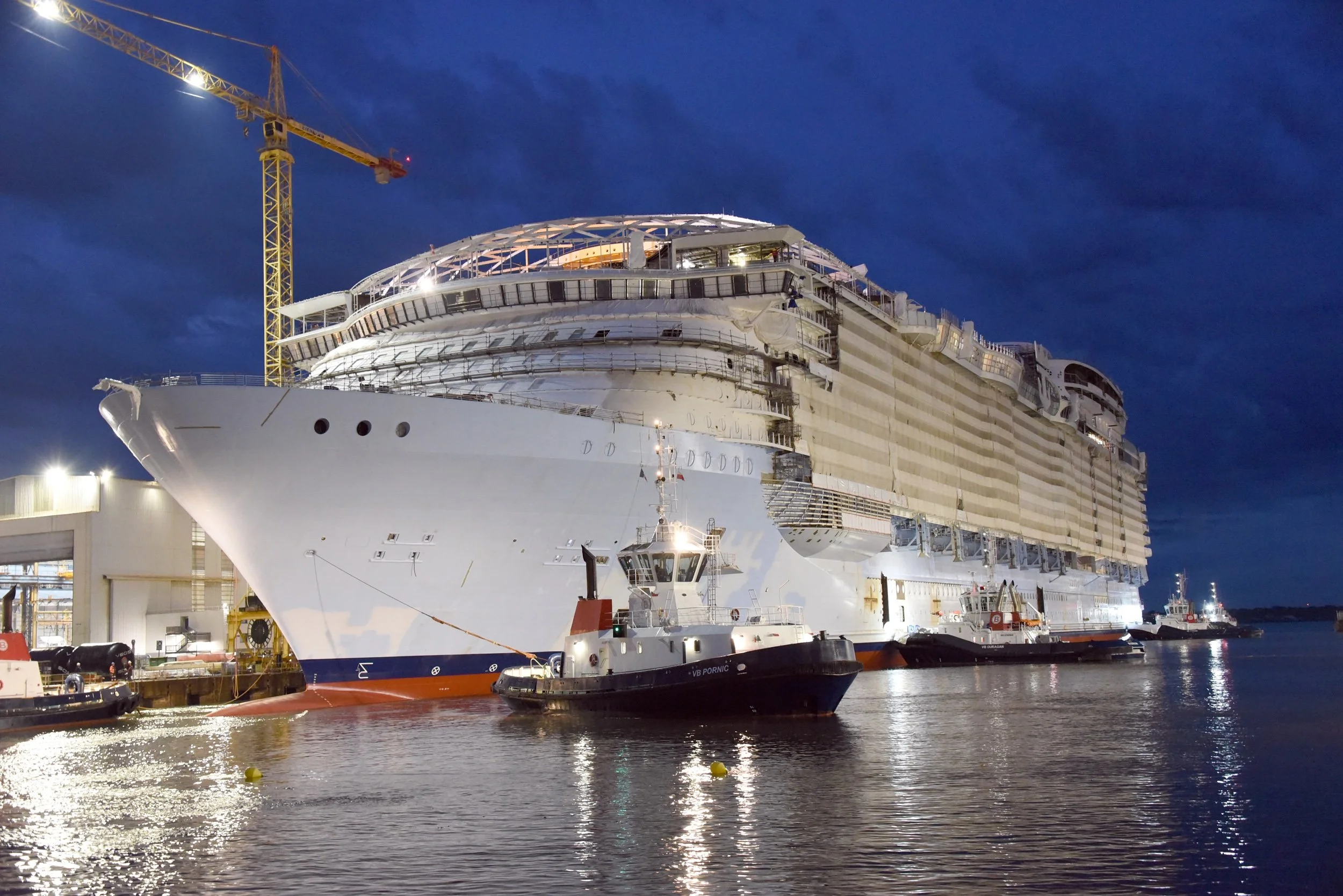 New! Utopia of the Seas Construction Update: Floating Out 
