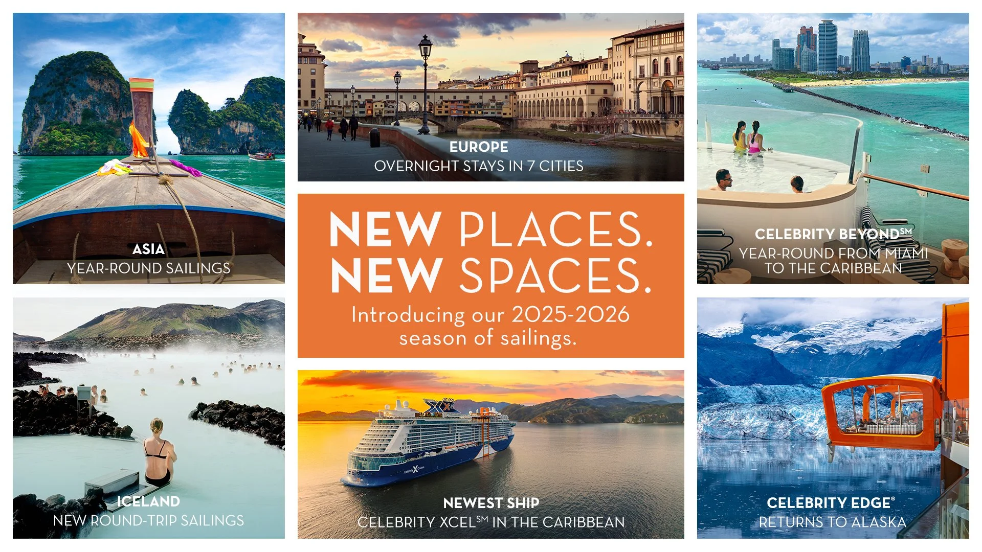 Celebrity Cruises - New Itineraries for 2025-2056