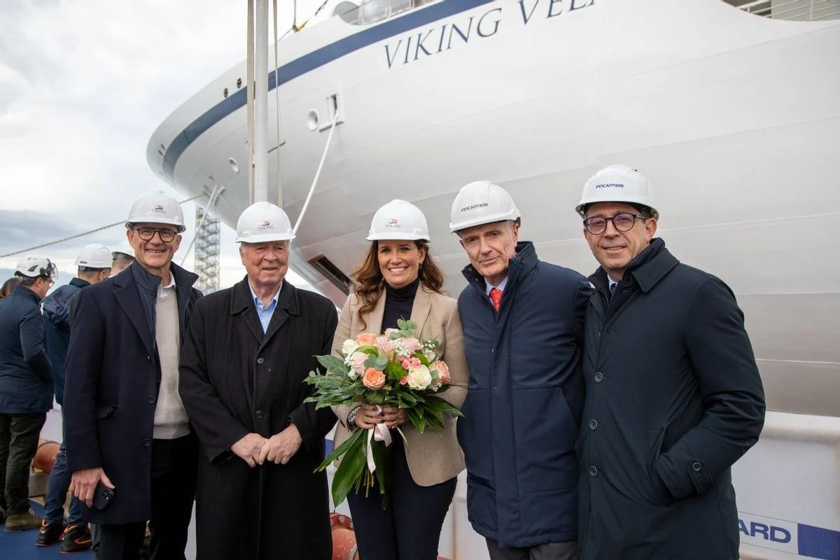 New Viking Ocean Ship Viking Vela Floated Out