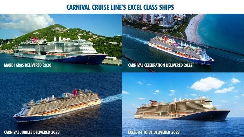 Fourth Excel-Class Ship Ordered for Carnival Cruise Line