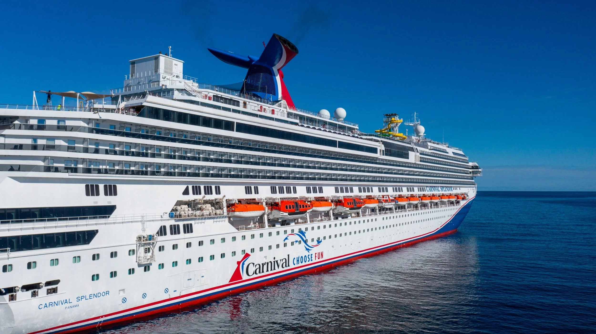 Carnival Splendor Emerges from Dry Dock