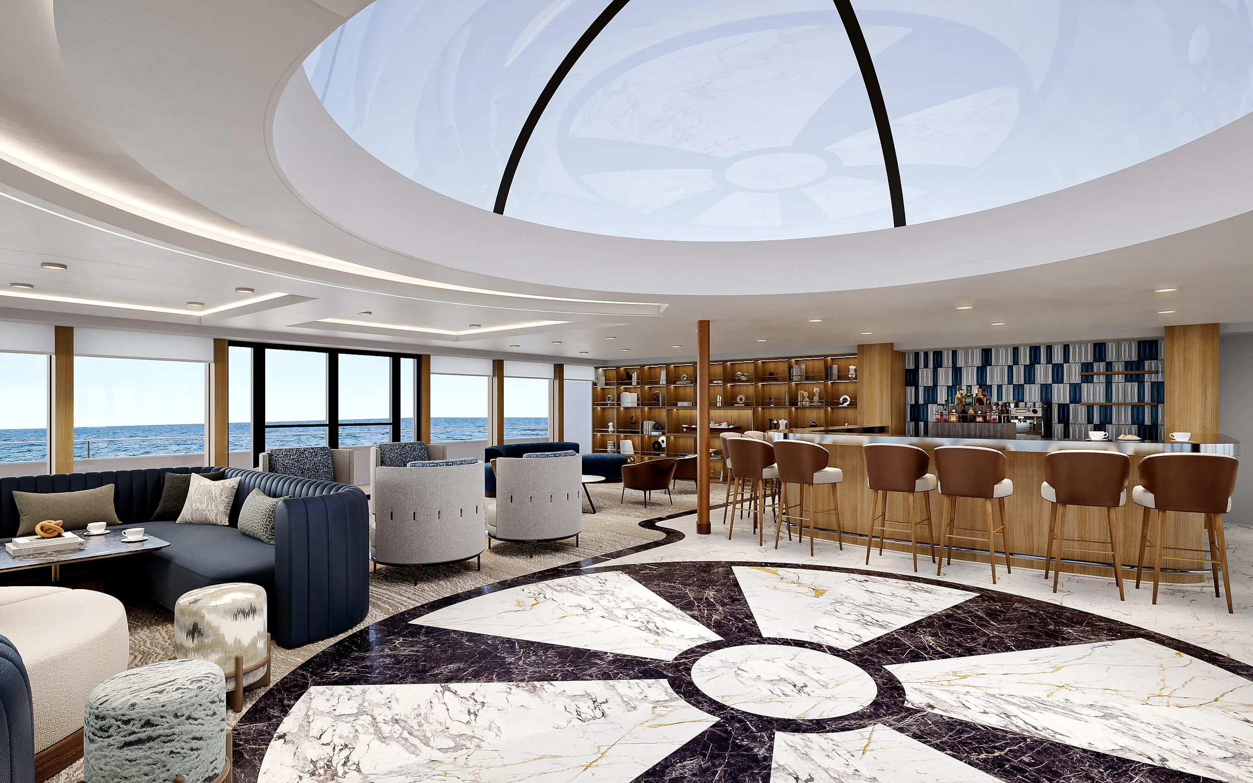 Yacht Club Cafe Render - All Images Windstar Cruises