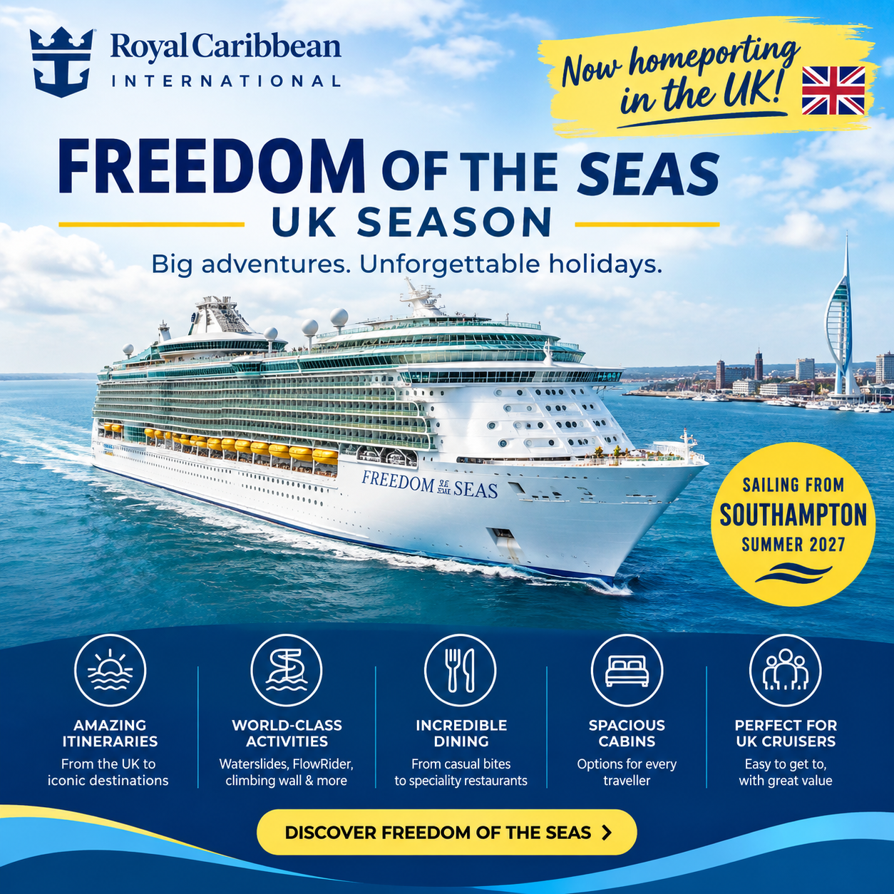 Freedom of the Seas Southampton 2027: What You Need to Know