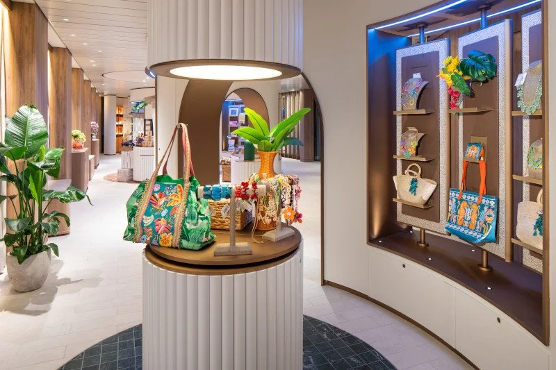 Artisan goods on sale in the Market at the Bazzar on Celebrity Xcel.