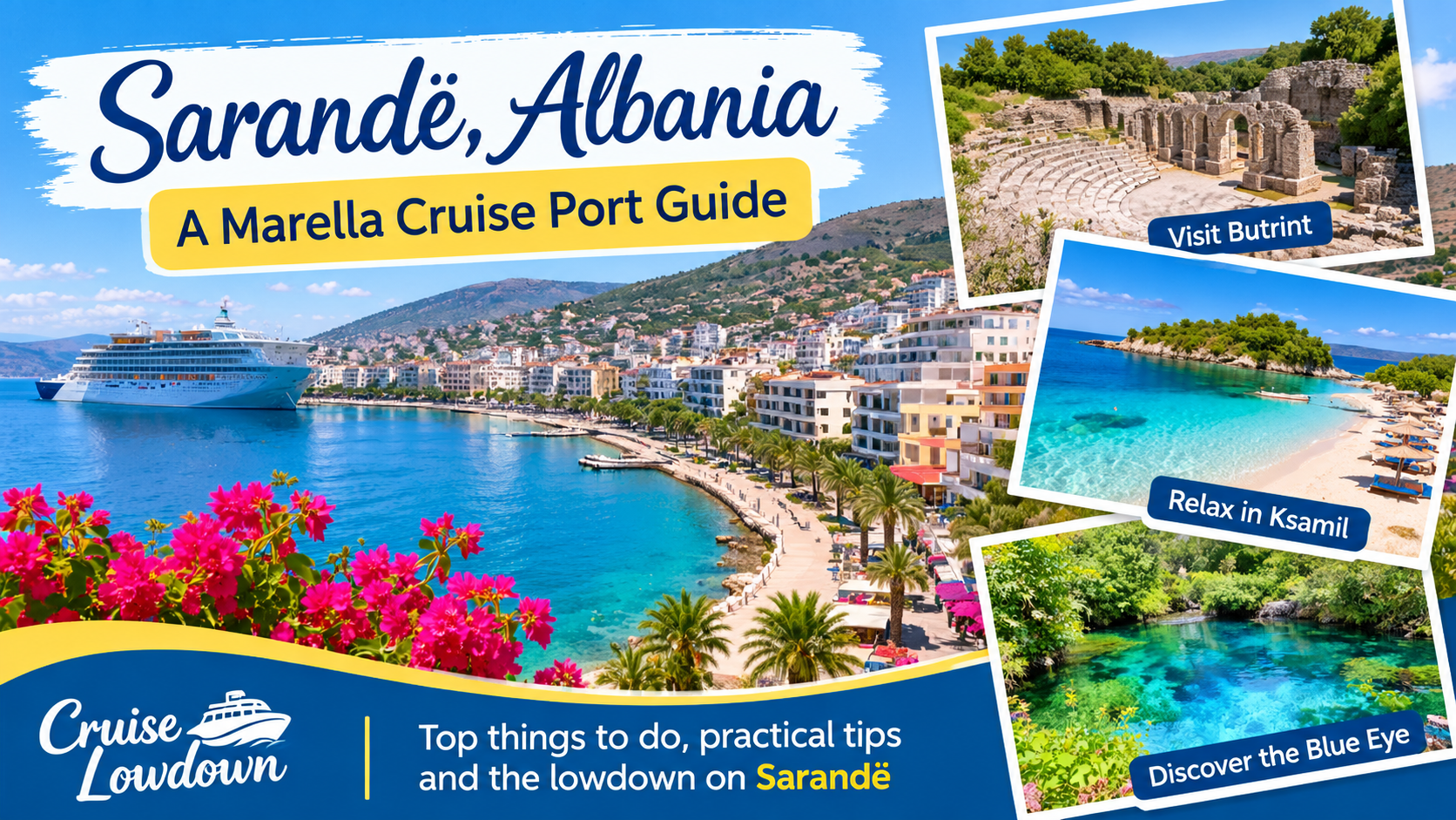 Thumbnail image for Cruise Lowdown’s guide to Sarandë, Albania which is featured on some Marella Cruise itineraries.