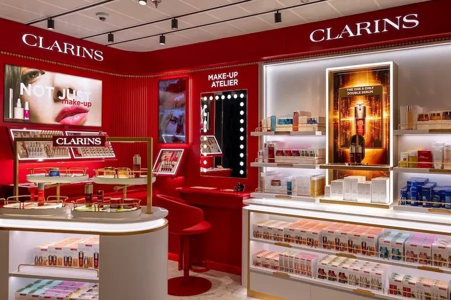 Virgin Voyages in partnership with Starboard Group launch the very first Clarins boutique at sea, on Brilliant Lady.