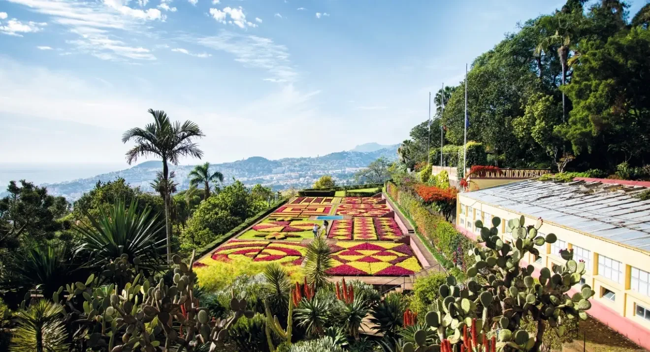 View of the Botanical Gardens in Funchal, Madeira