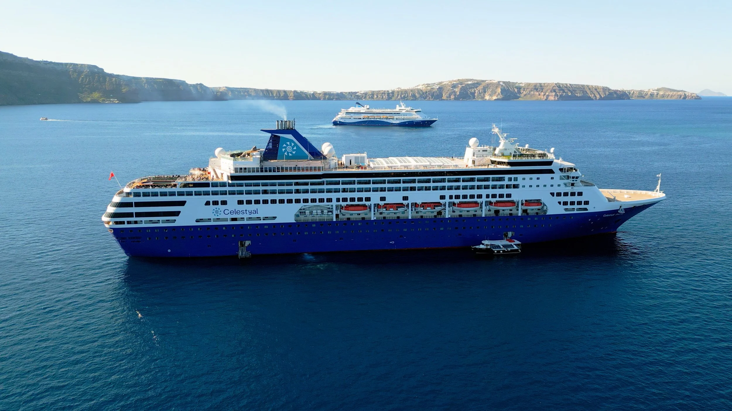 Celestyal Discovery cruise ship at sea