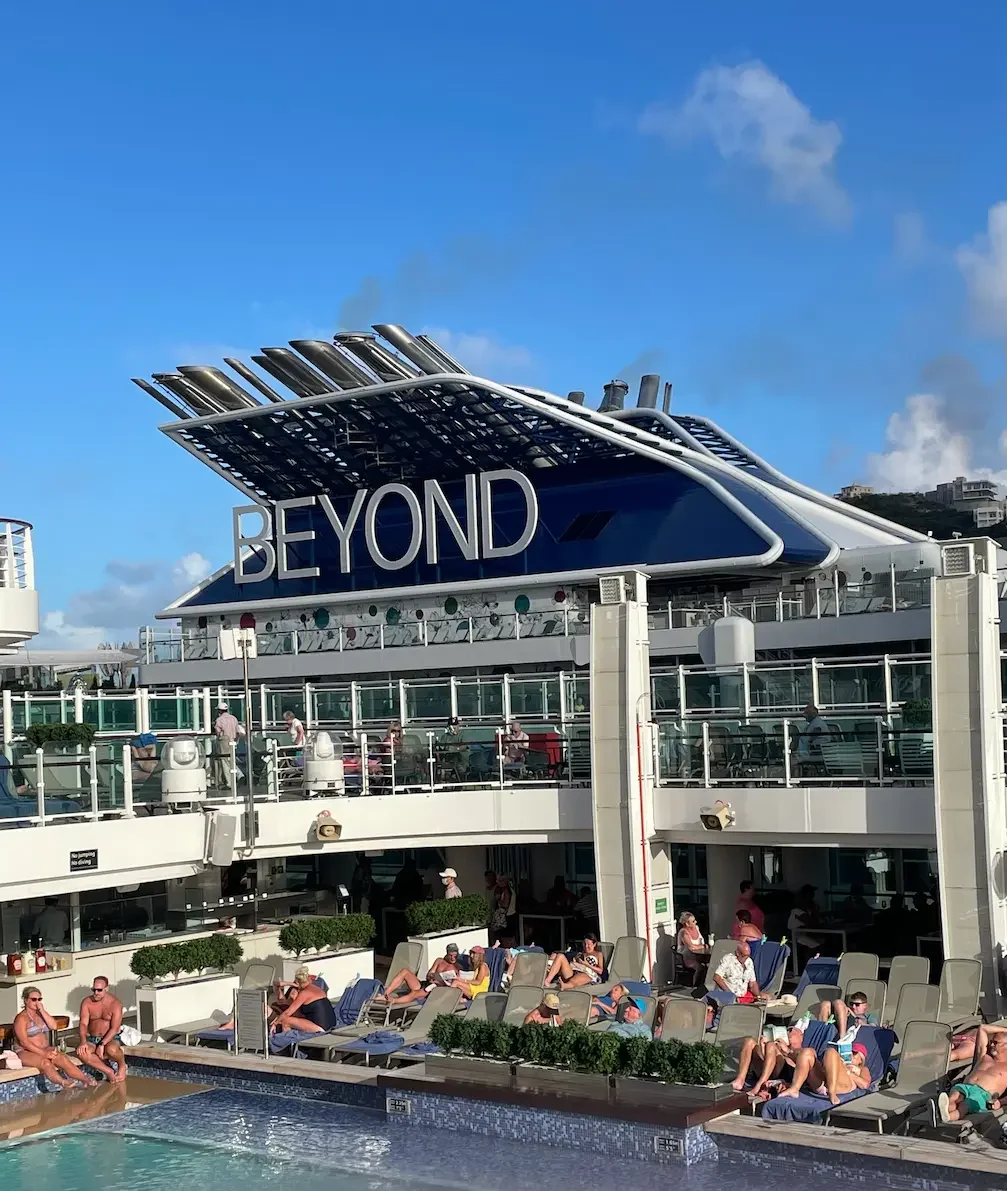 Pool and Funnel view of Celebrity Beyond
