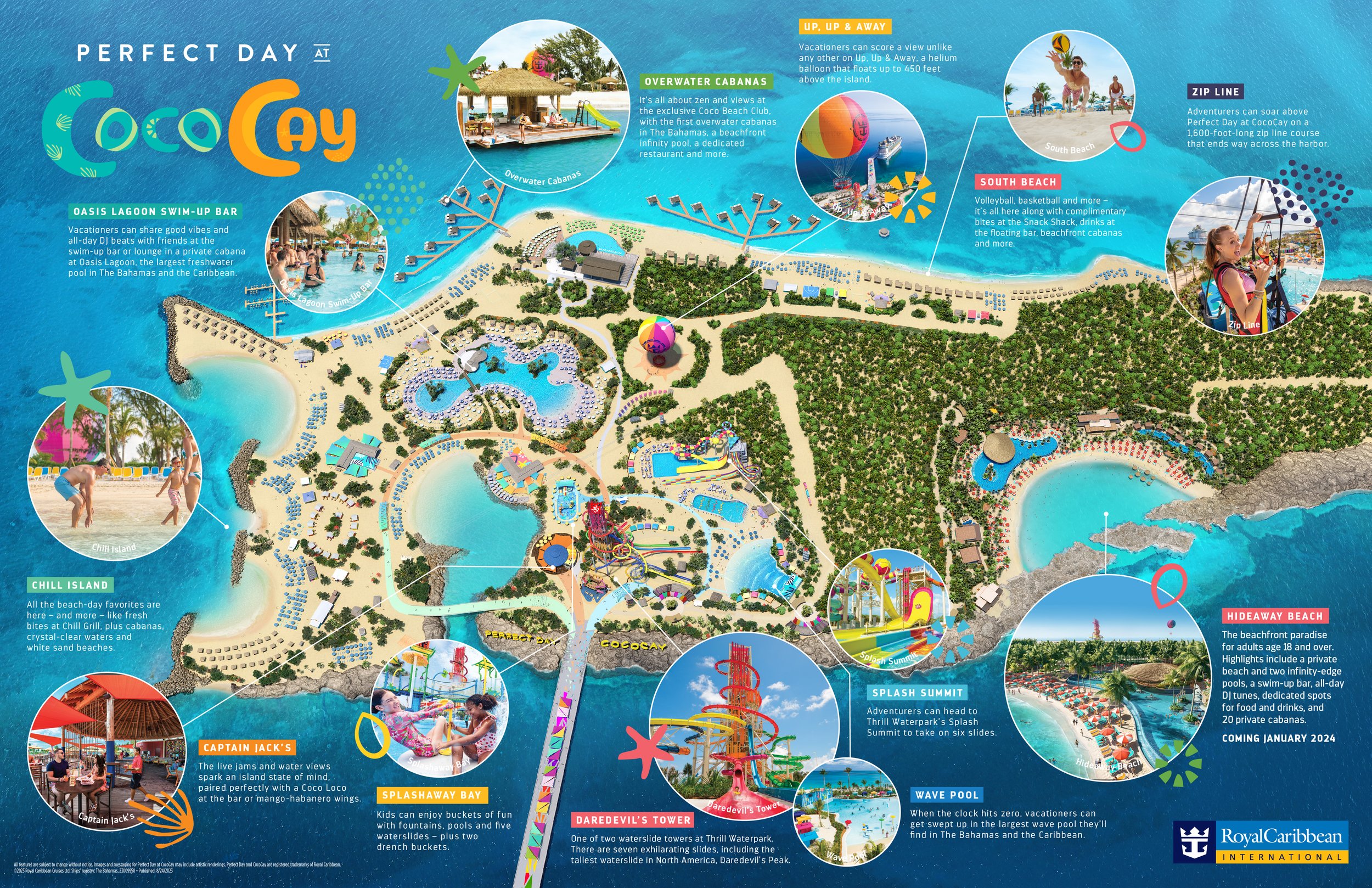 New! For 2025 Royal Caribbean Hideaway Beach at Perfect Day at CocoBay