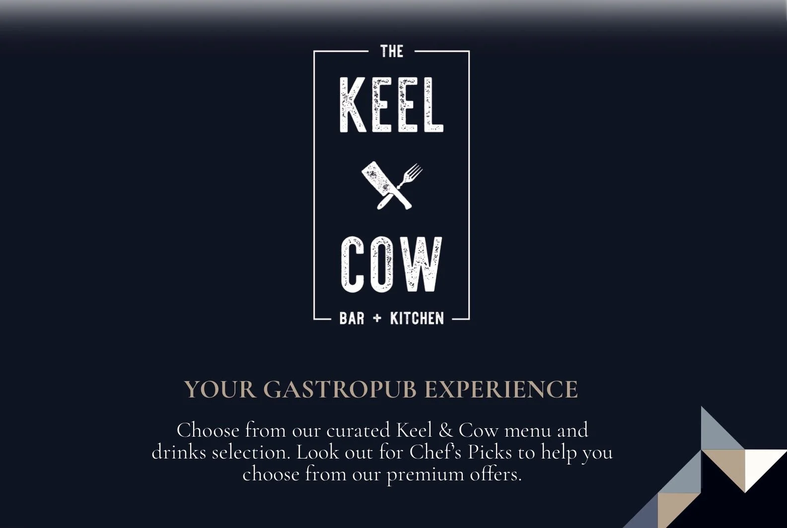 P&O Cruises Keel & Cow Restaurant Menu Logo