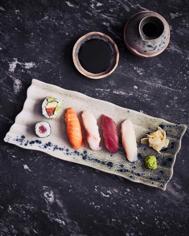 P&O Arvia: Green & Co feat. Mizuhana Restaurant nigiri platter