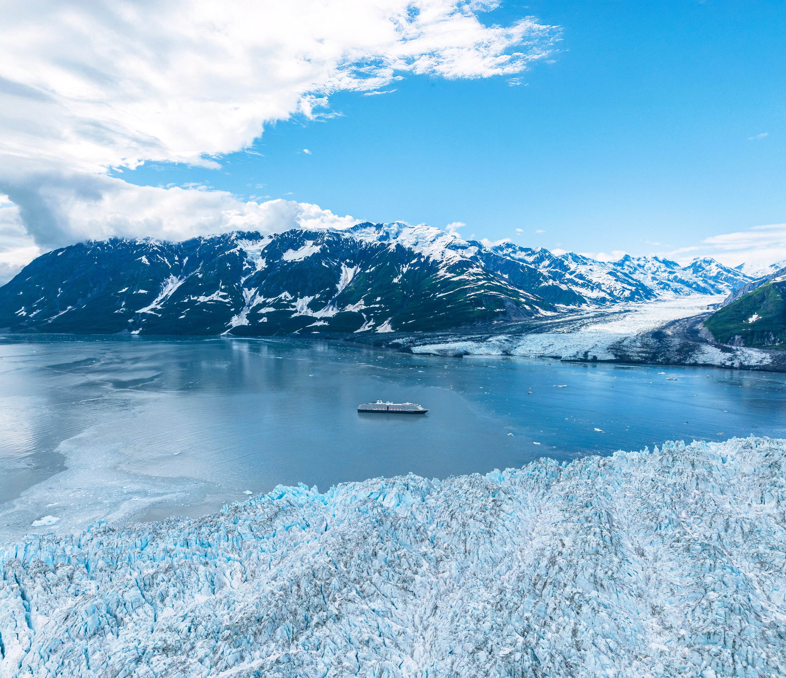 Holland America Line’s cruise ship Westerdam in Hubbard Glacier, Alaska