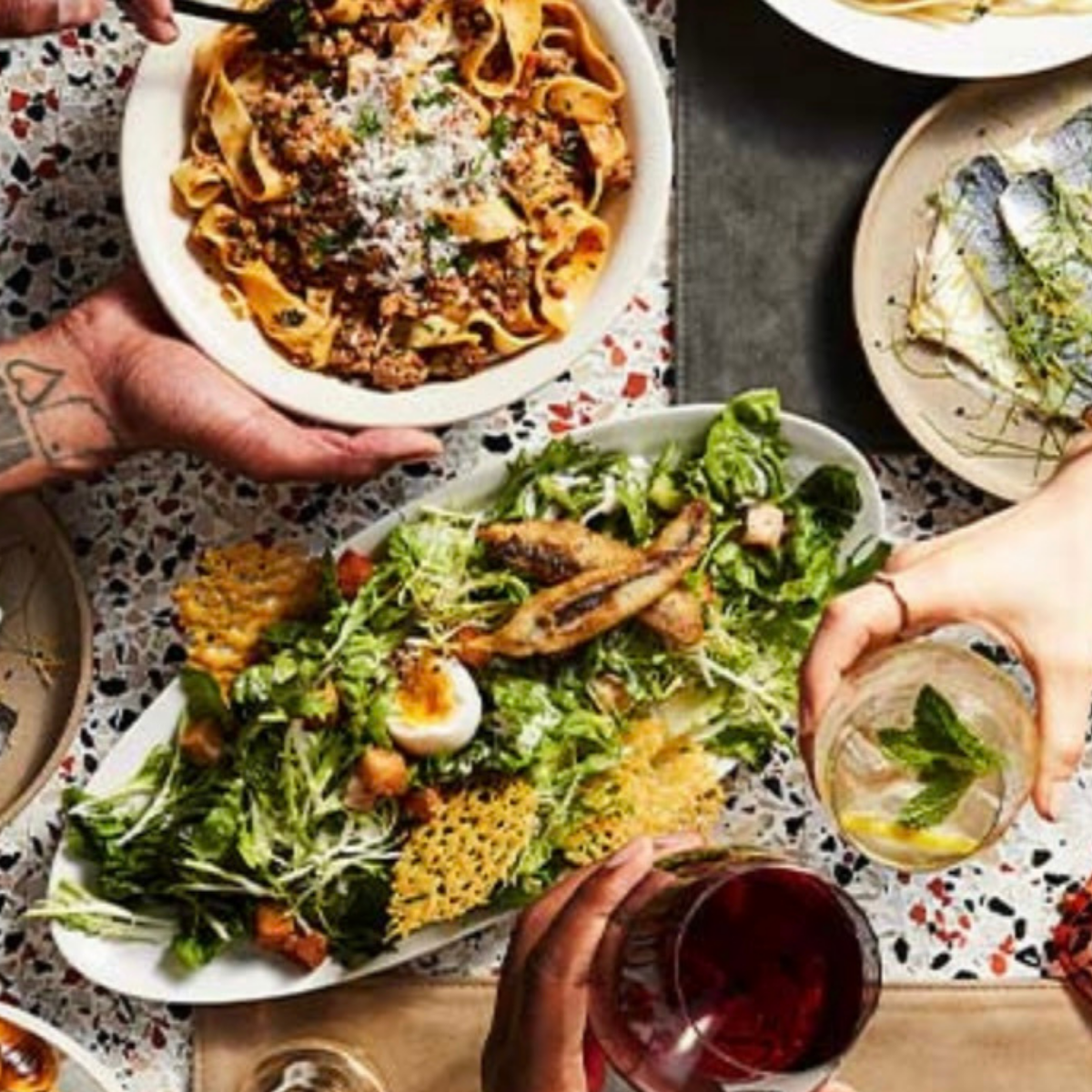 Dining options on Resilient Lady including speciality restaurants